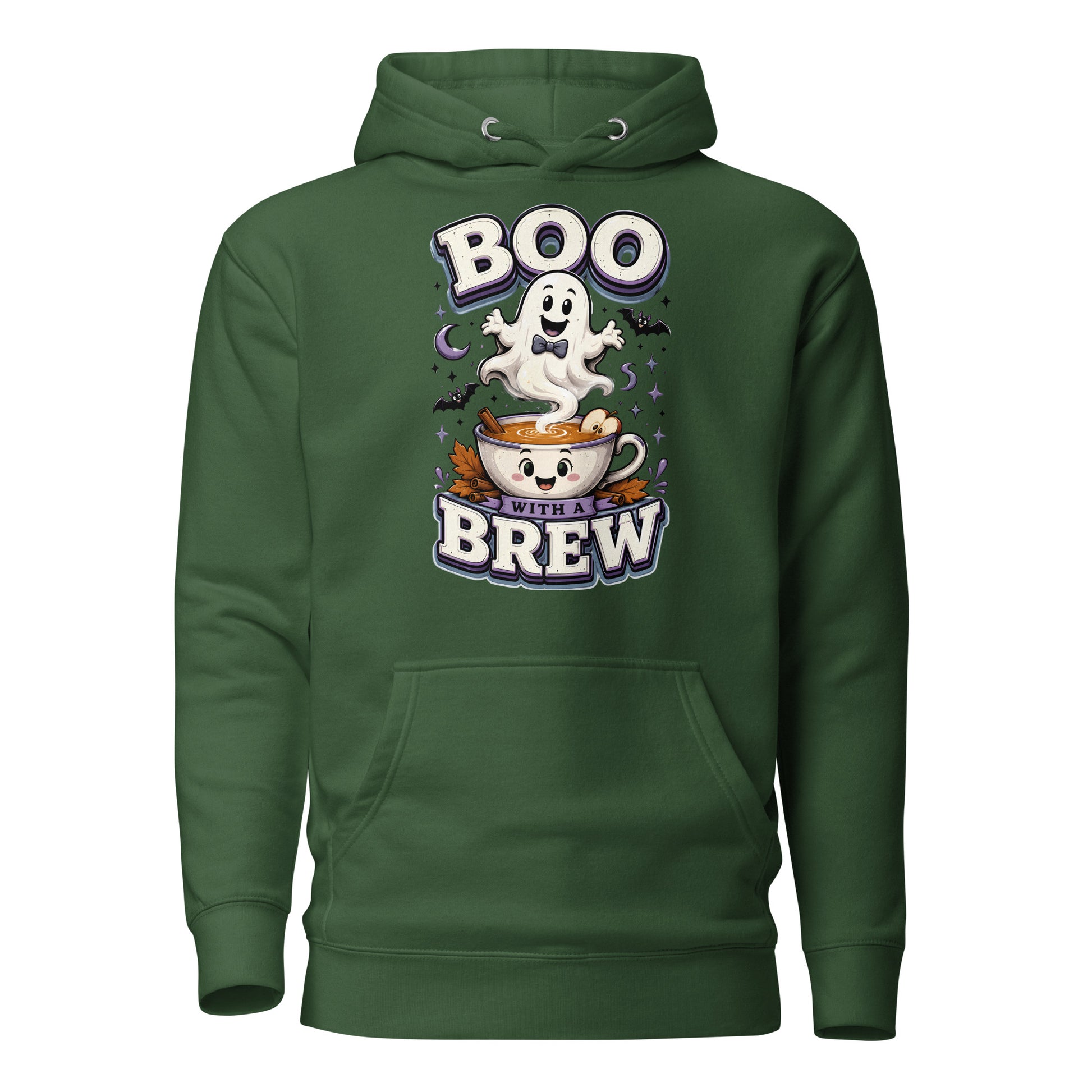 Boo With A Brew Cozy Horror Mystery Unisex Hoodie by printfluence.net