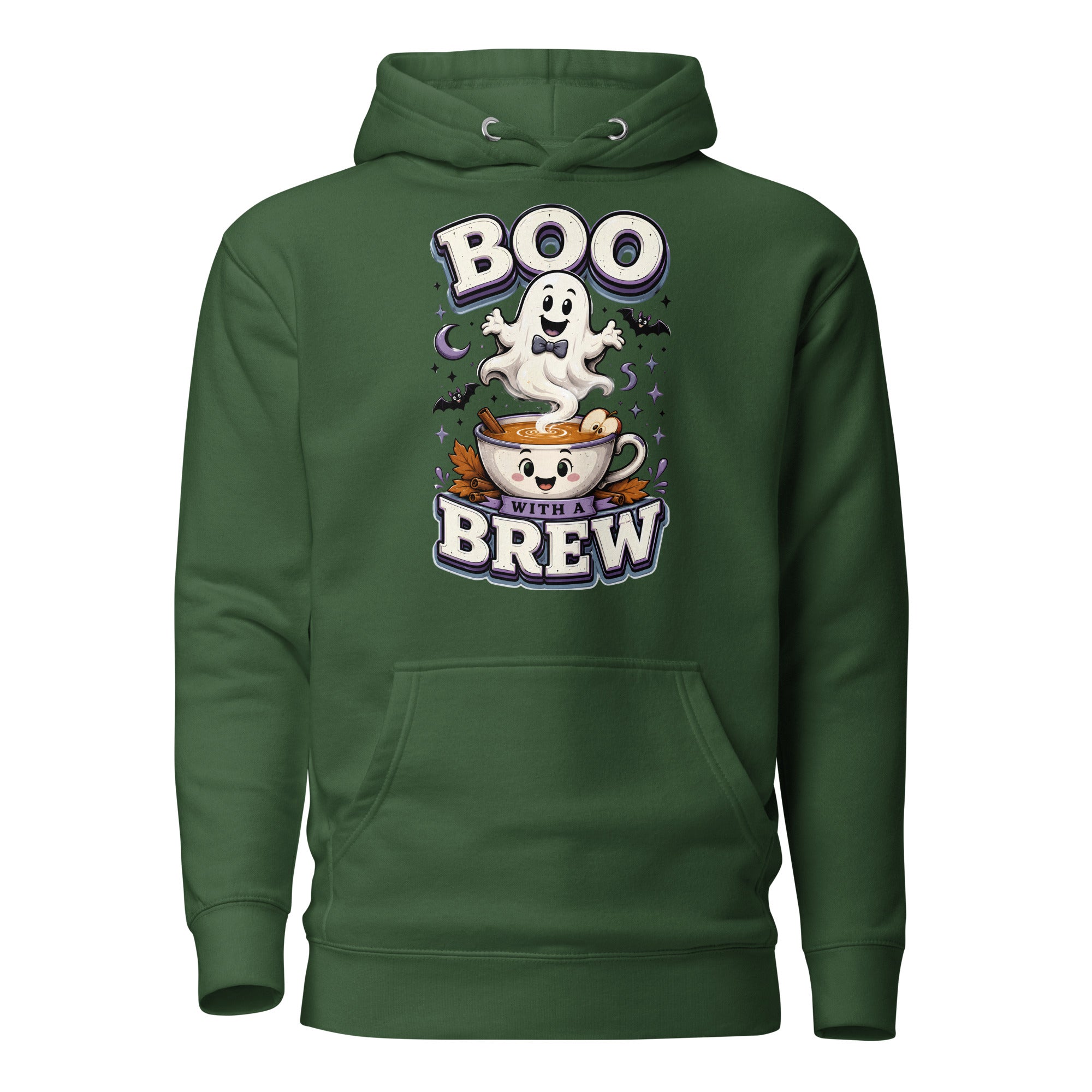 Boo With A Brew Cozy Horror Mystery Unisex Hoodie by printfluence.net
