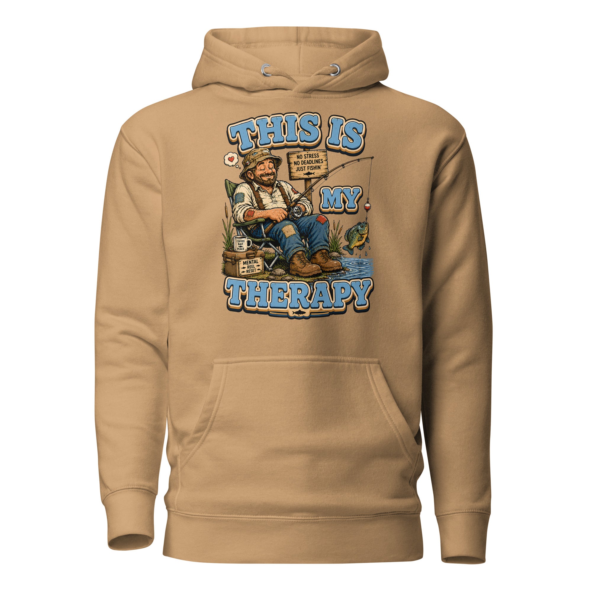 Fishing Is My Therapy - Ultimate Relaxation Unisex Hoodie by printfluence.net