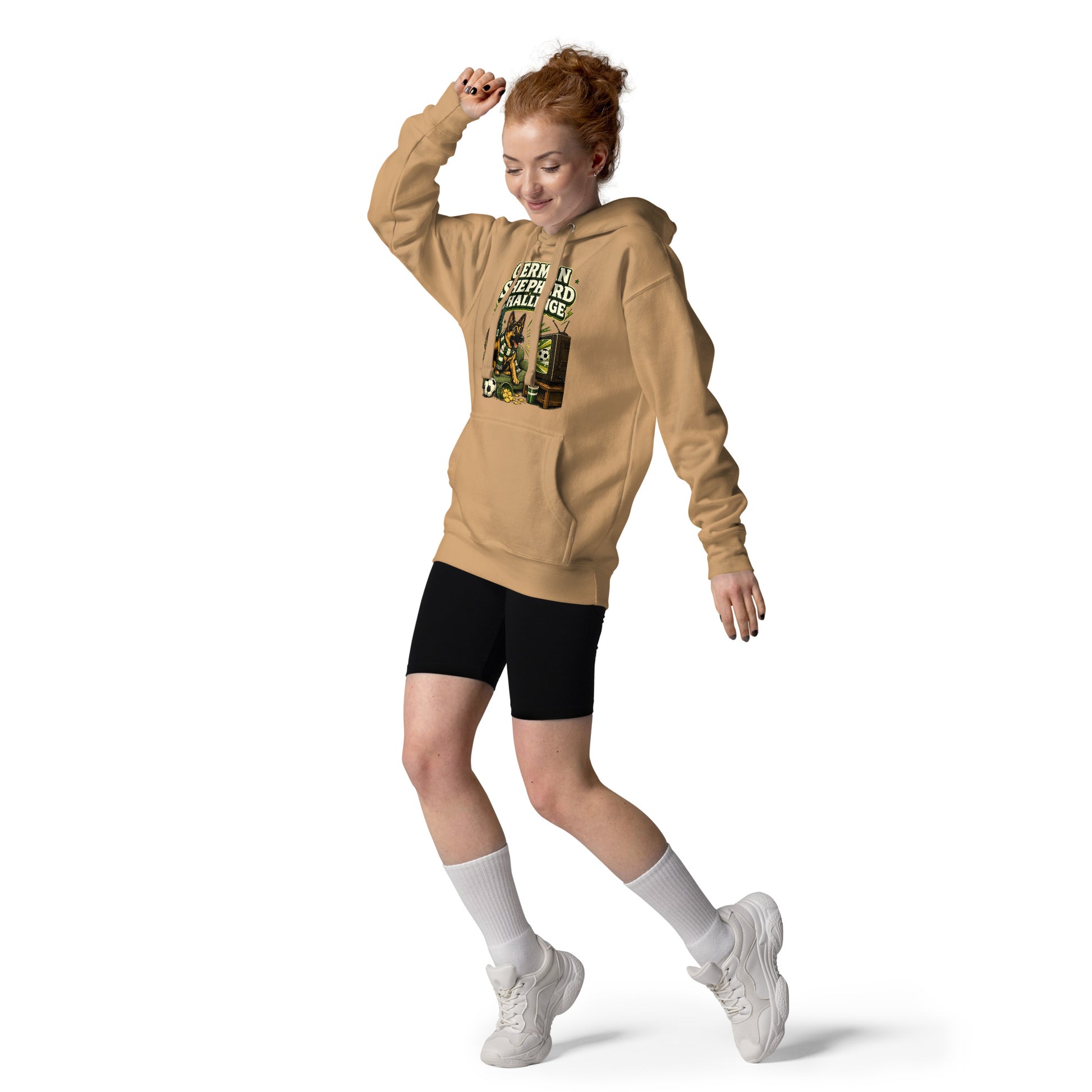 German Shepherd Challenge Game Day Unisex Hoodie by printfluence.net