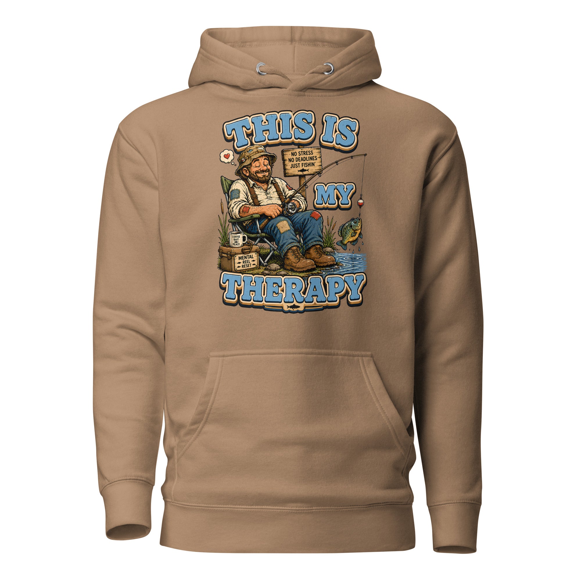Fishing Is My Therapy - Ultimate Relaxation Unisex Hoodie by printfluence.net
