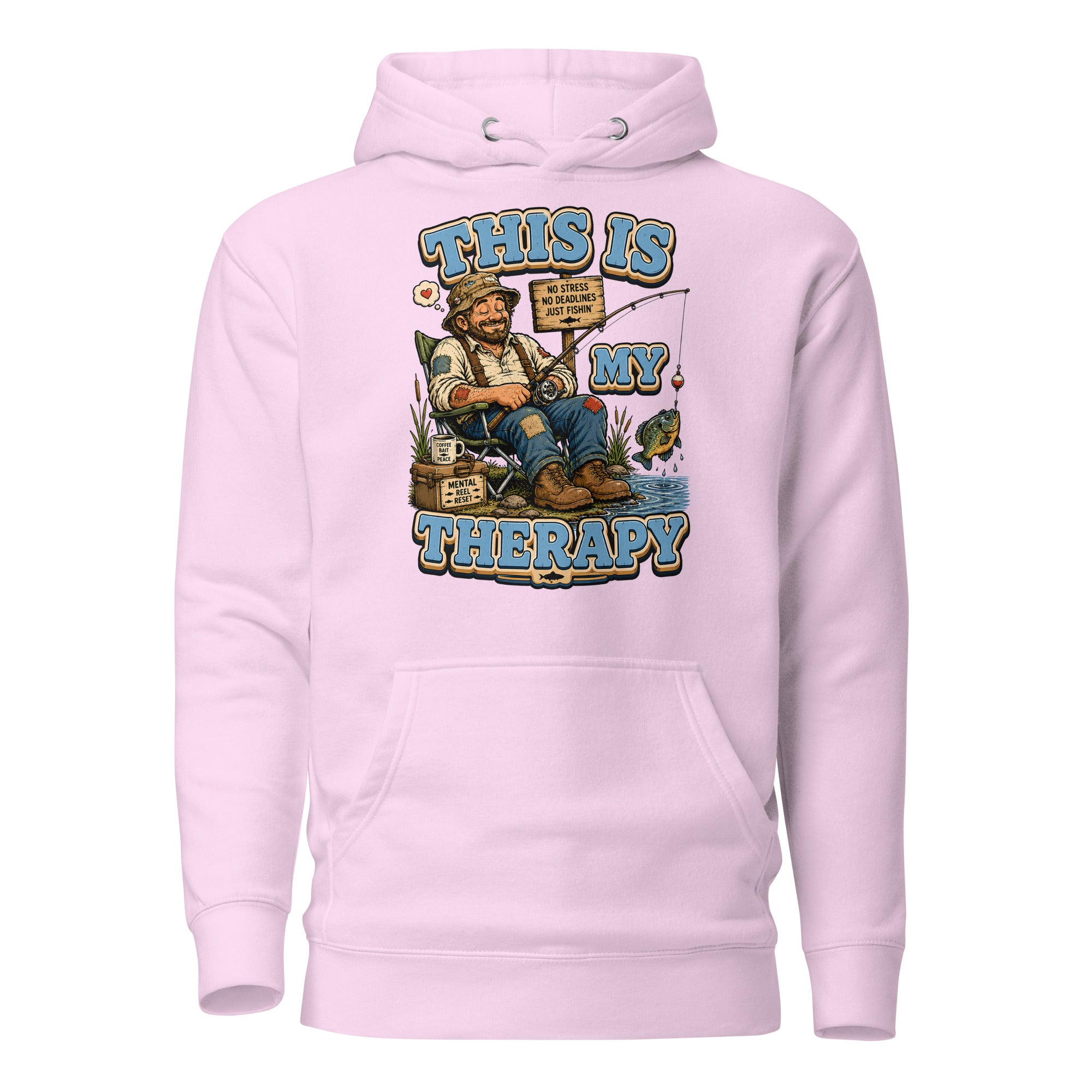Fishing Is My Therapy - Ultimate Relaxation Unisex Hoodie by printfluence.net