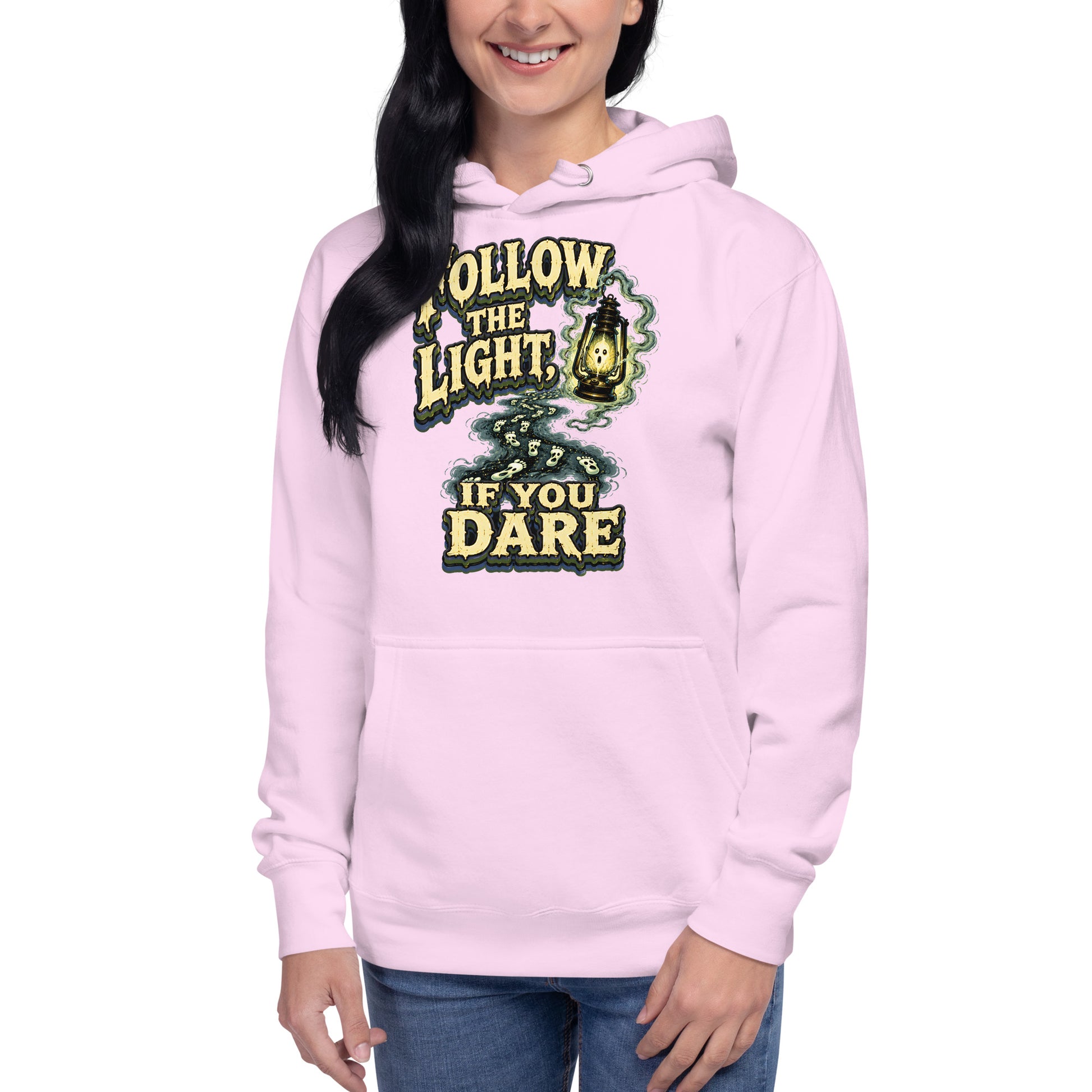 Follow The Light | Premium Horror Mystery Unisex Hoodie by printfluence.net