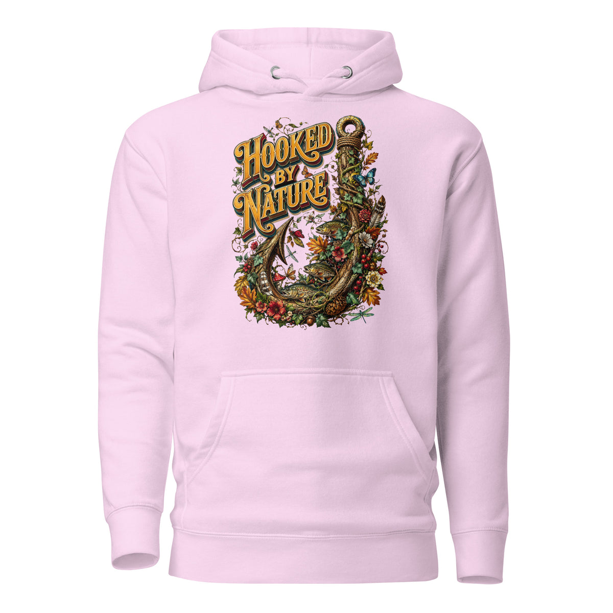 Fishing Lovers | Unisex Premium Pullover Hoodie — Hooked By Nature by printfluence