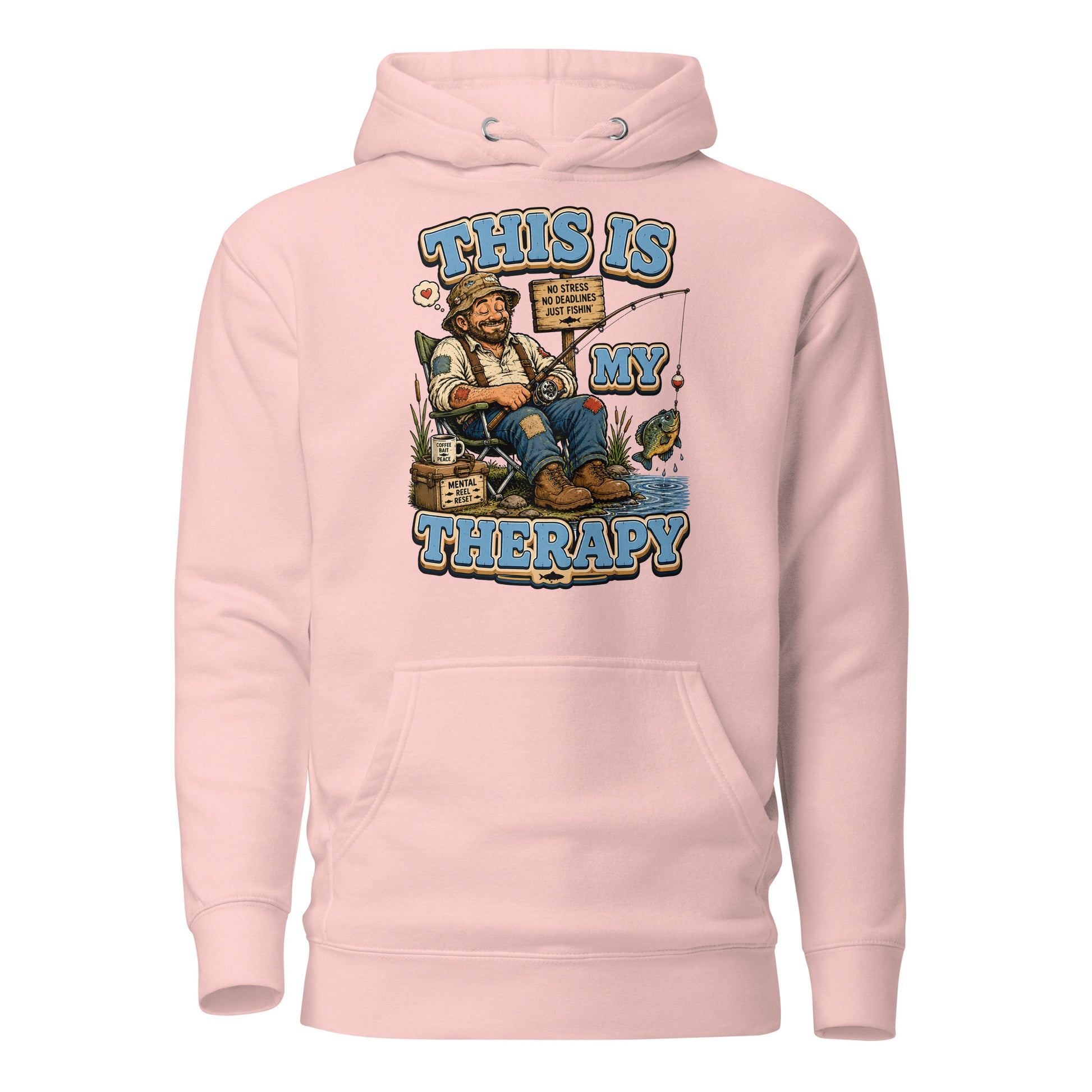 Fishing Is My Therapy - Ultimate Relaxation Unisex Hoodie by printfluence.net