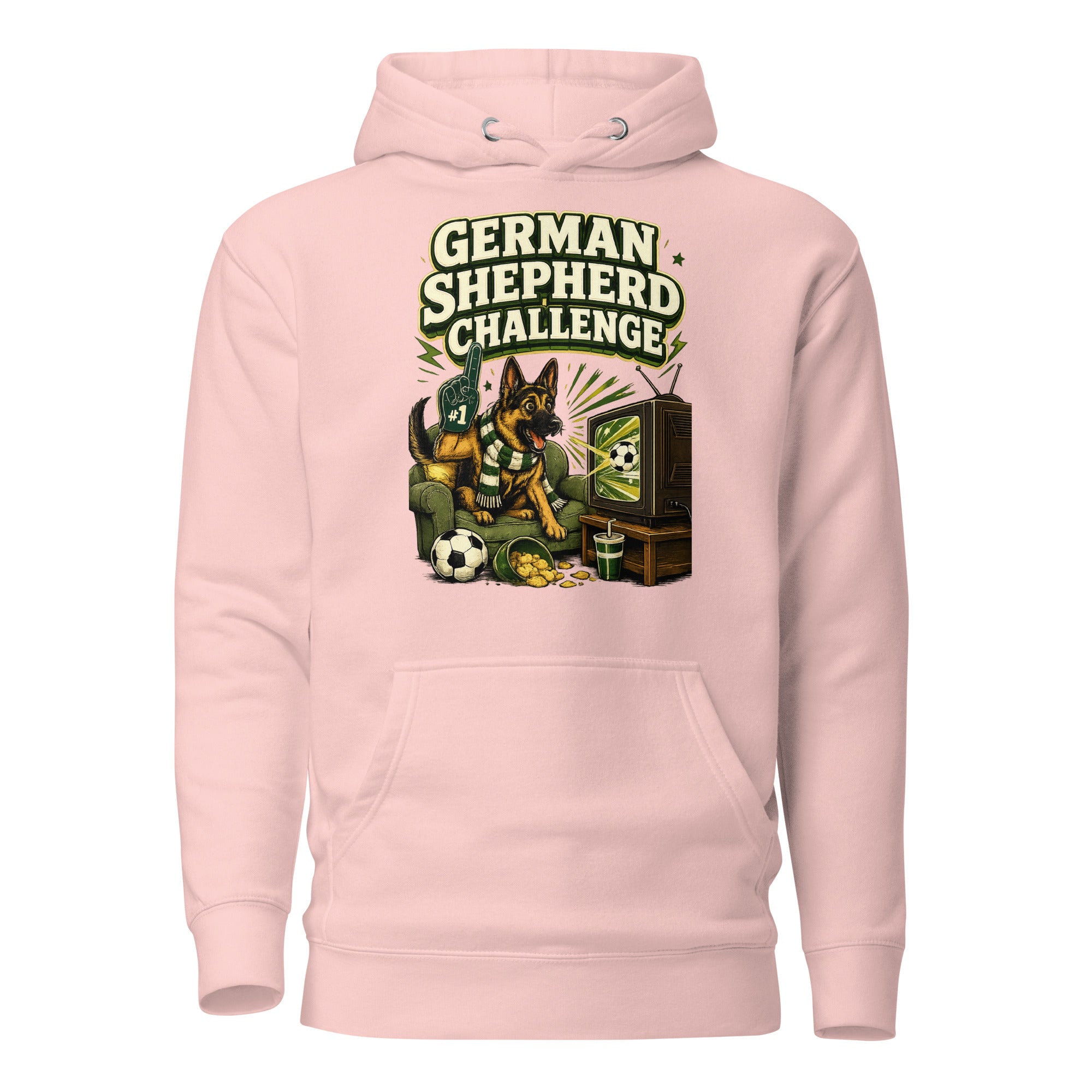 German Shepherd Challenge Game Day Unisex Hoodie by printfluence.net