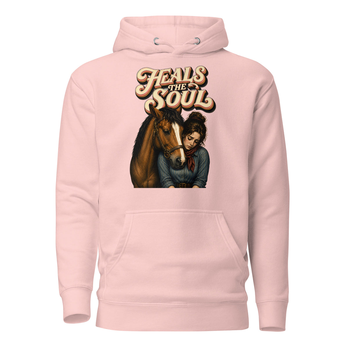 Heals The Soul Horse Classic Unisex Hoodie - Horse Lovers Edition H-1 by printfluence.net