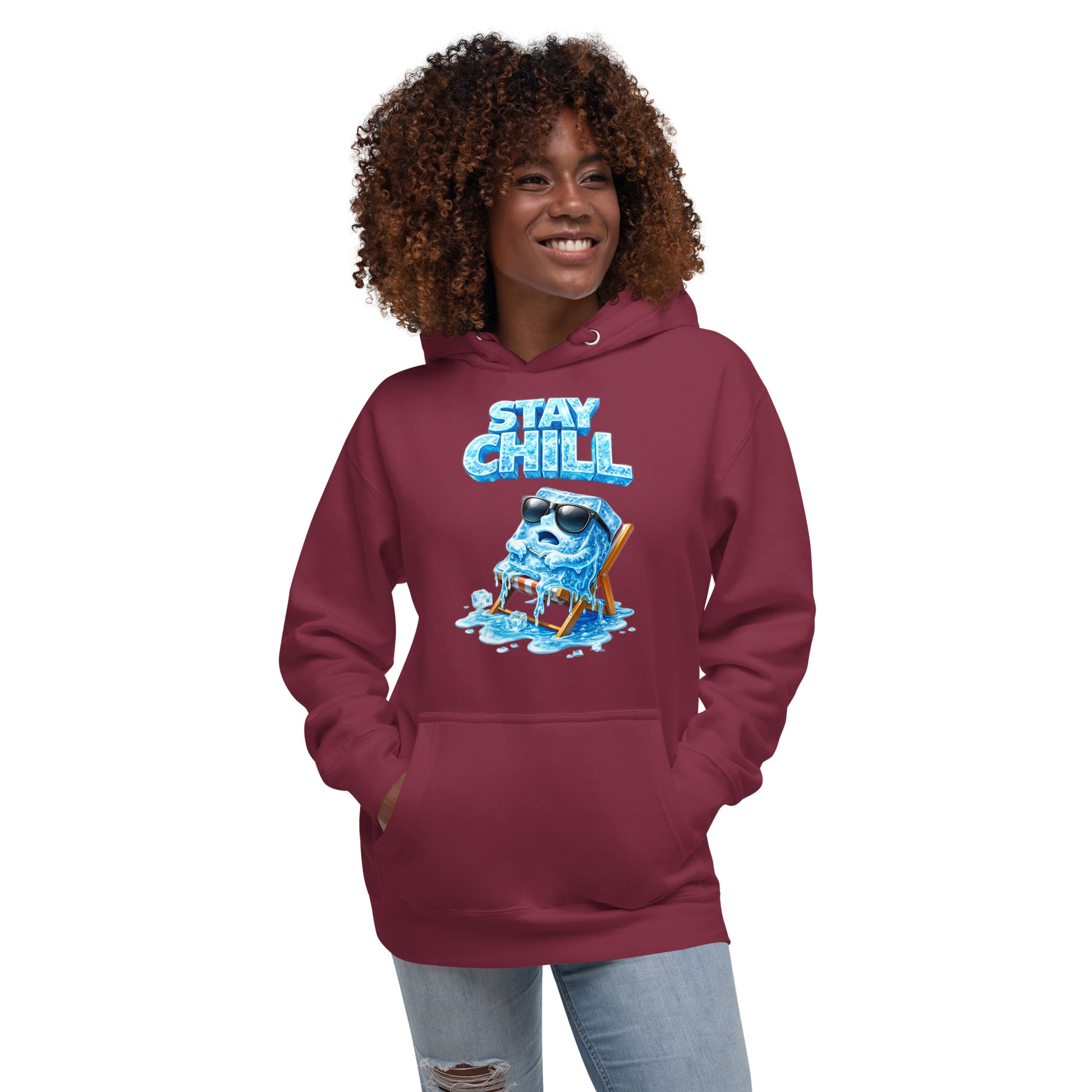 Unisex Hoodie - Stay Chill: The Ultimate Cool Ice Cube Unisex Hoodie 🧊❄️ by printfluence.net