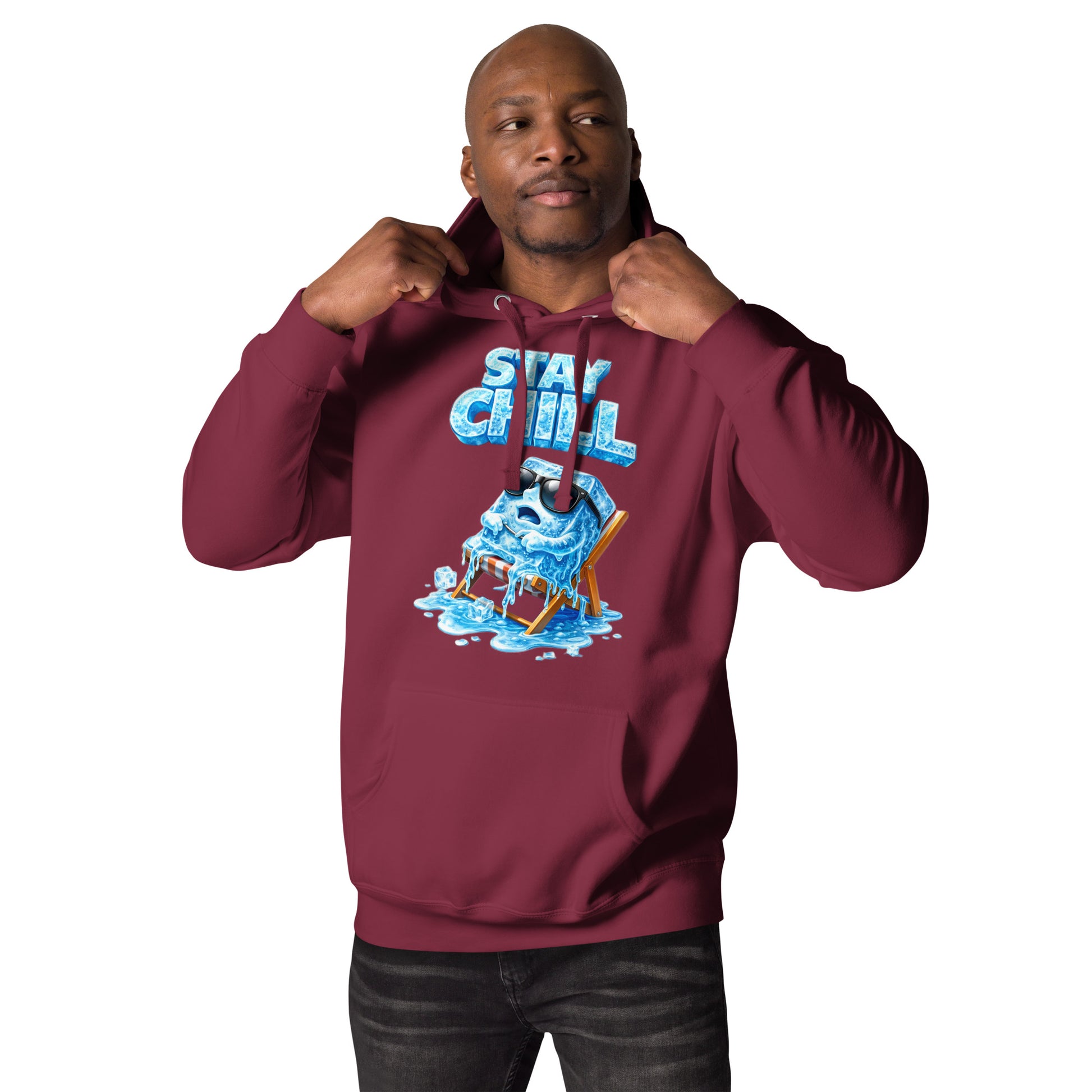 Unisex Hoodie - Stay Chill: The Ultimate Cool Ice Cube Unisex Hoodie 🧊❄️ by printfluence.net
