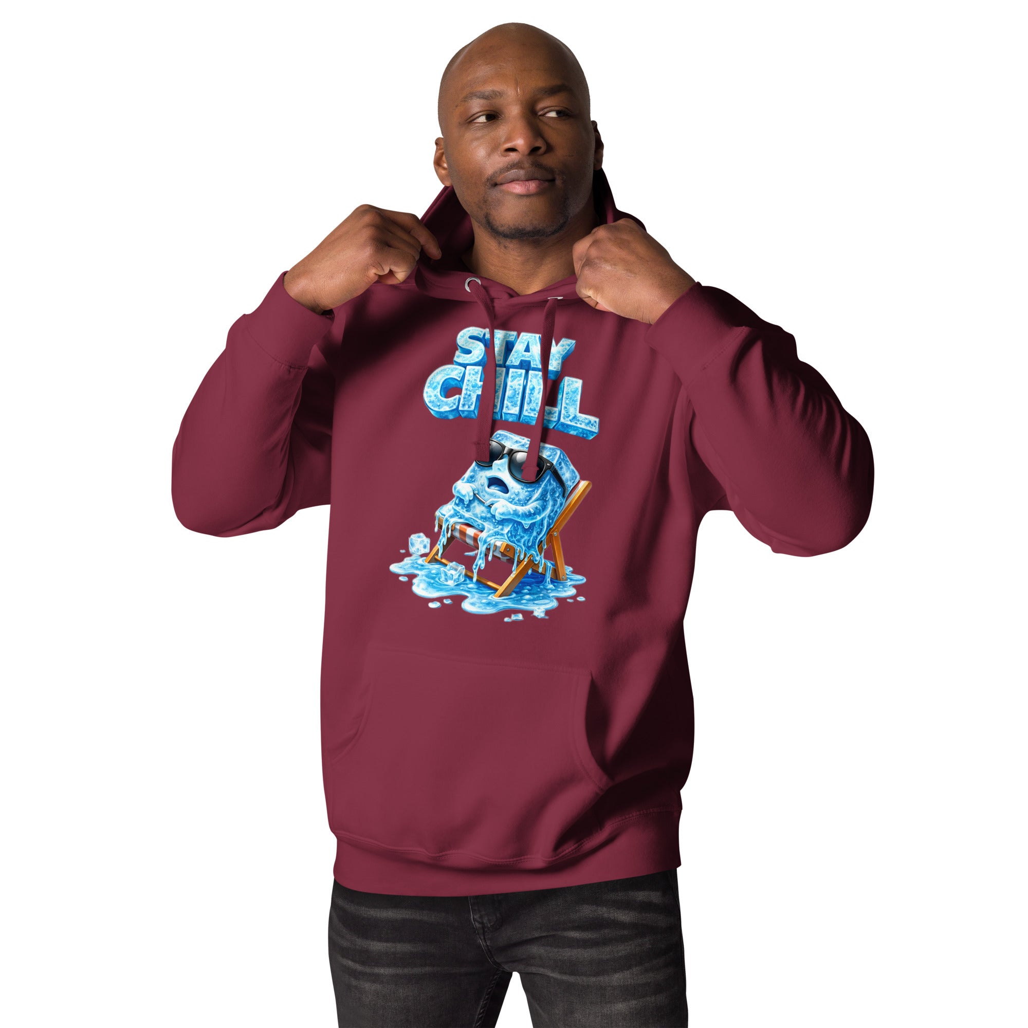 Unisex Hoodie - Stay Chill: The Ultimate Cool Ice Cube Unisex Hoodie 🧊❄️ by printfluence.net