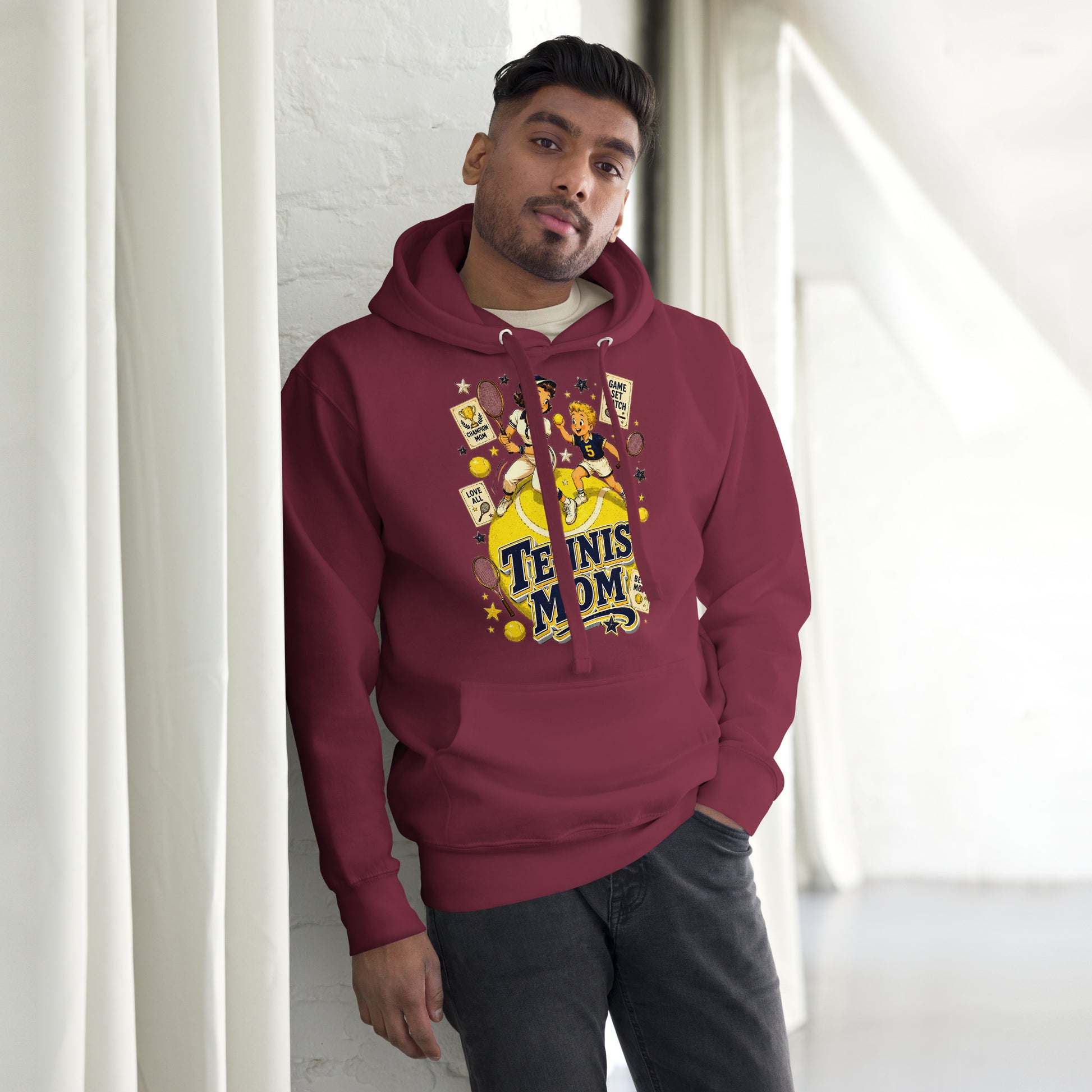 Unisex Hoodie - Elite Tennis Mom Champion - Premium Mother's Day by printfluence.net