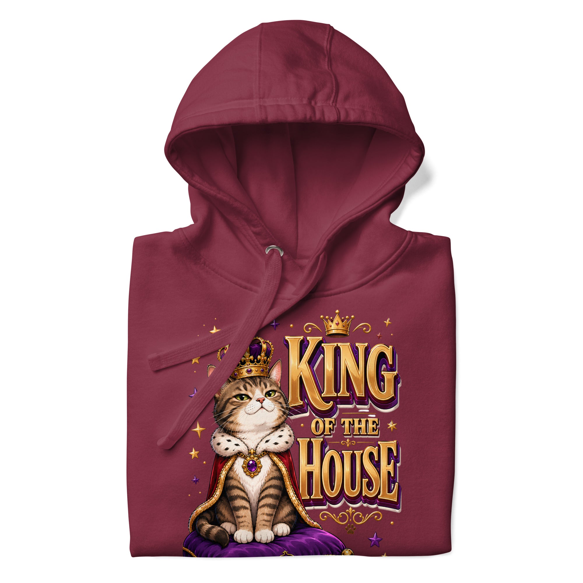 Elite King Of The House - Premium Luxury Hoodie for Cat Lovers by printfluence.net