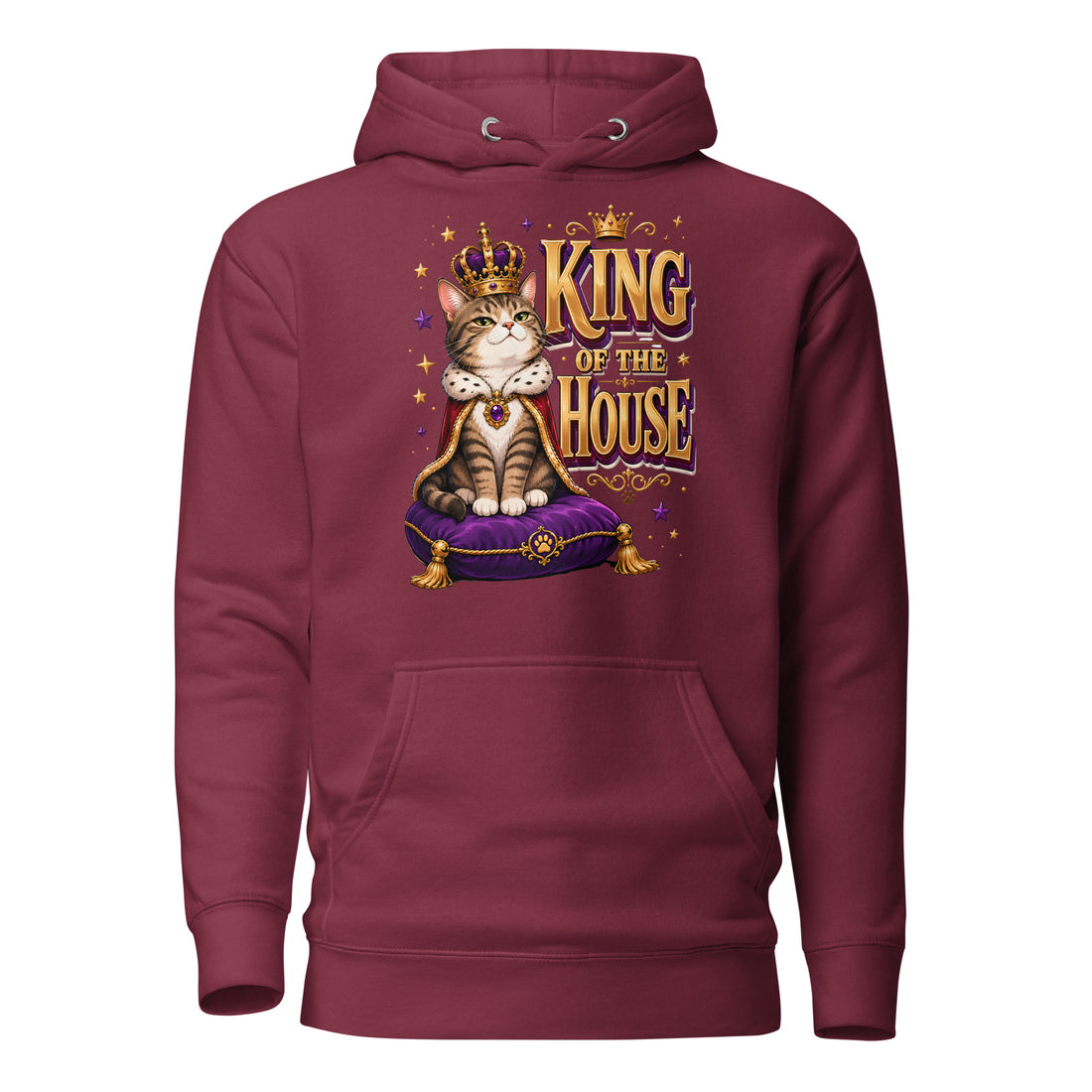 Elite King Of The House - Premium Luxury Hoodie for Cat Lovers by printfluence.net
