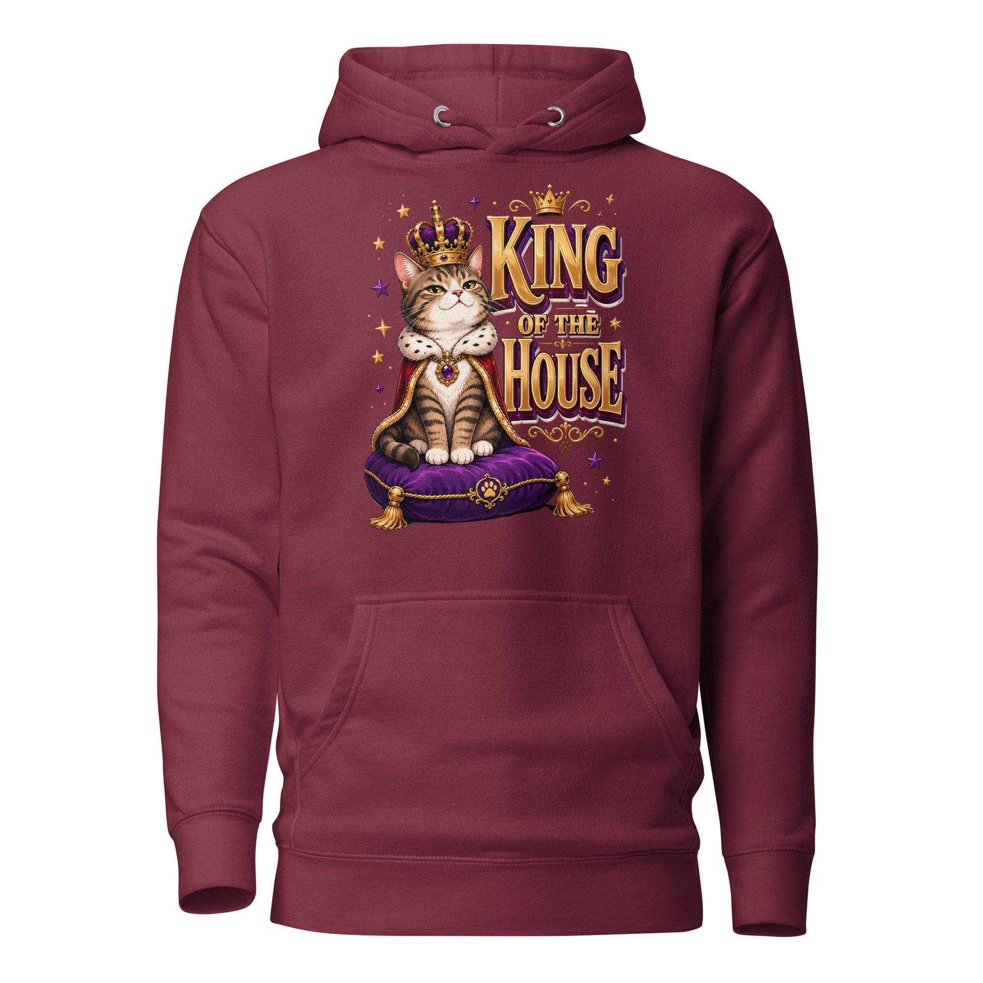 Elite King Of The House - Premium Luxury Hoodie for Cat Lovers by printfluence.net