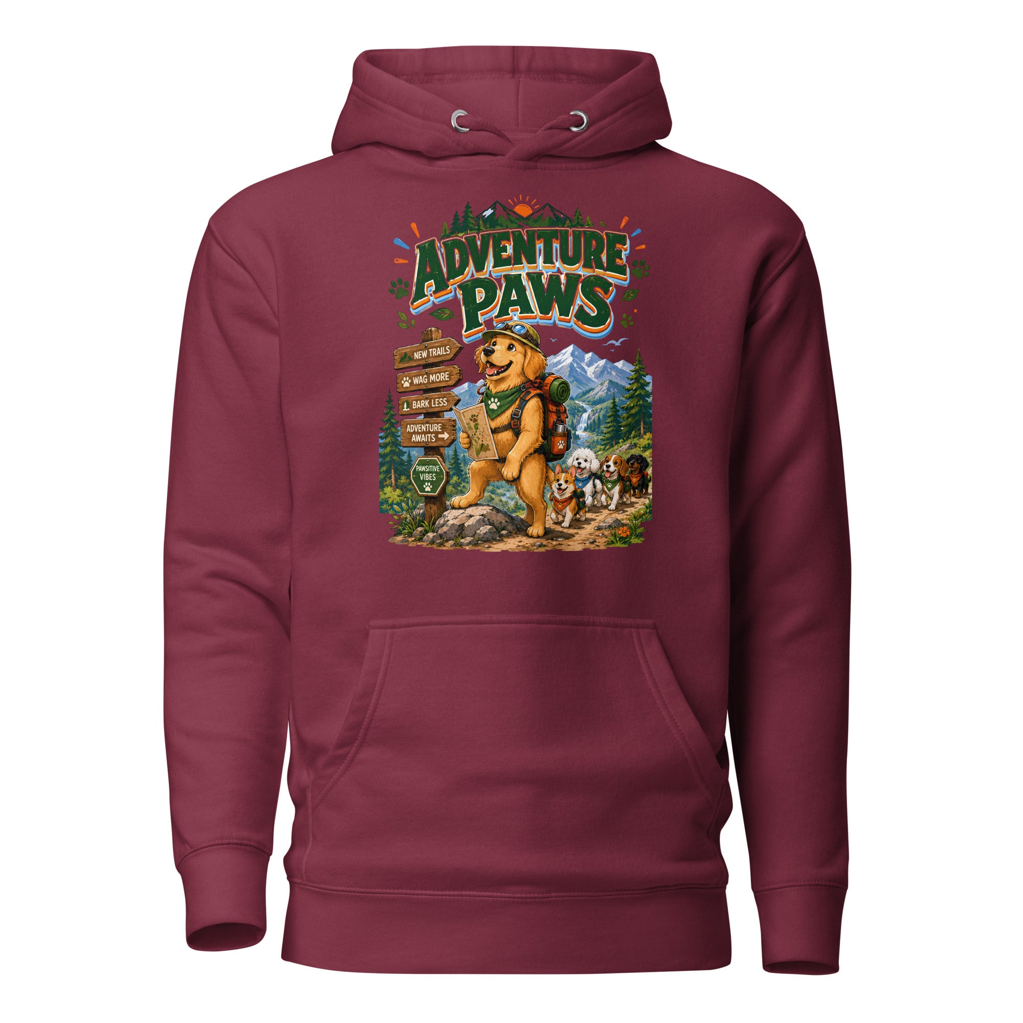Elite Adventure Paws - Premium Luxury Hiking Hoodie for Dog Lovers by printfluence.net