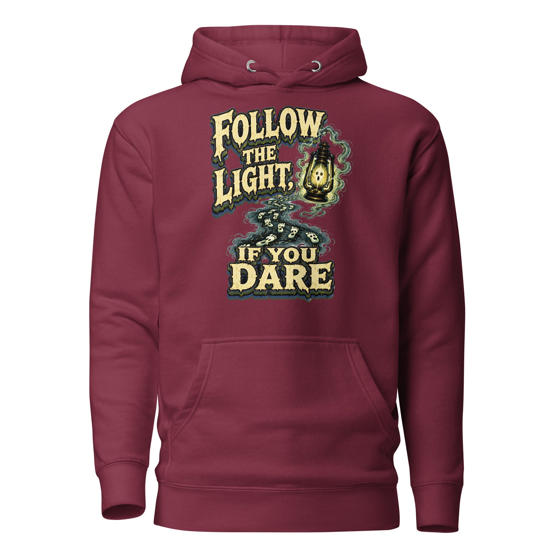 Follow The Light | Premium Horror Mystery Unisex Hoodie by printfluence.net