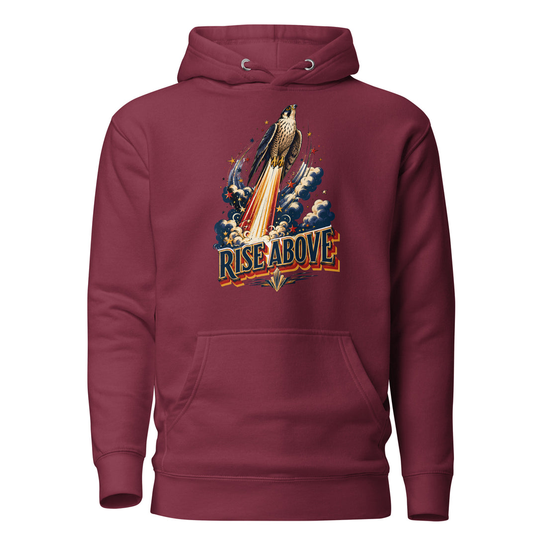 Eagle Lovers Rise Above Unisex Graphic Hoodie H-1 by printfluence.net