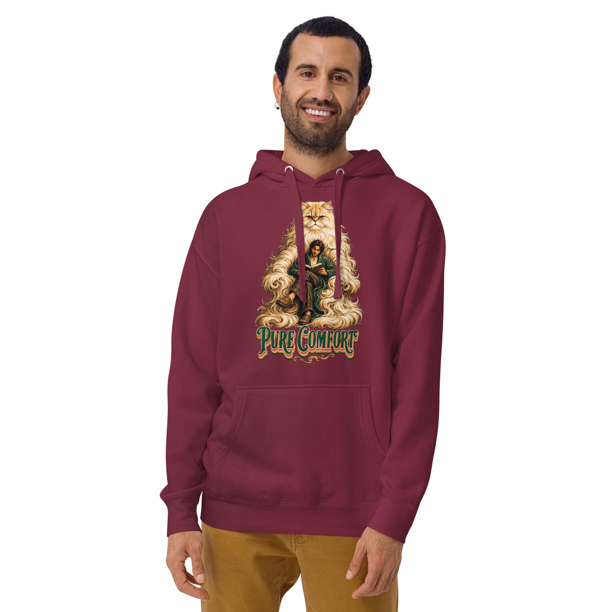 Cat Lovers Premium Pullover Hoodie Pure Comfort by printfluence.net