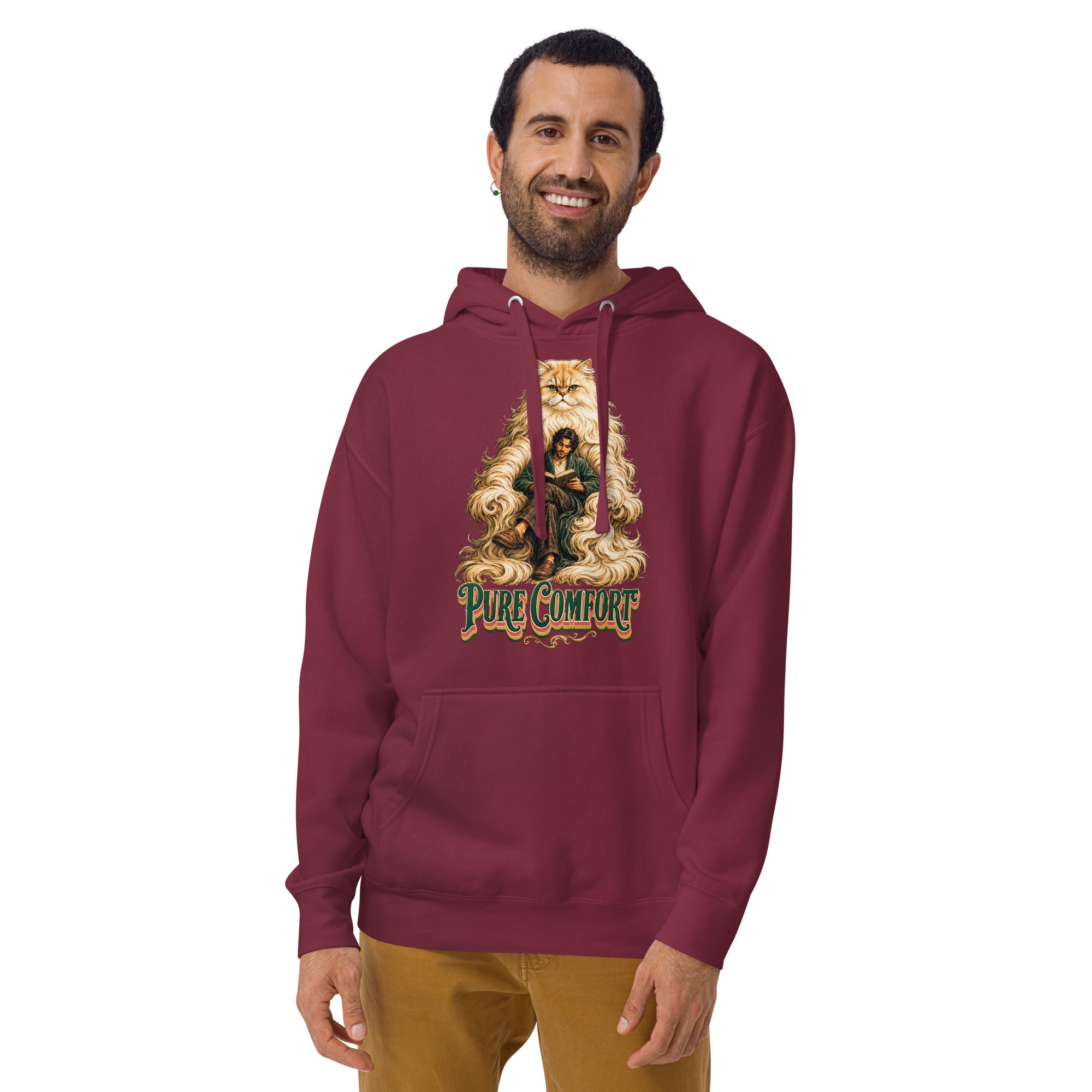 Cat Lovers Premium Pullover Hoodie Pure Comfort by printfluence.net