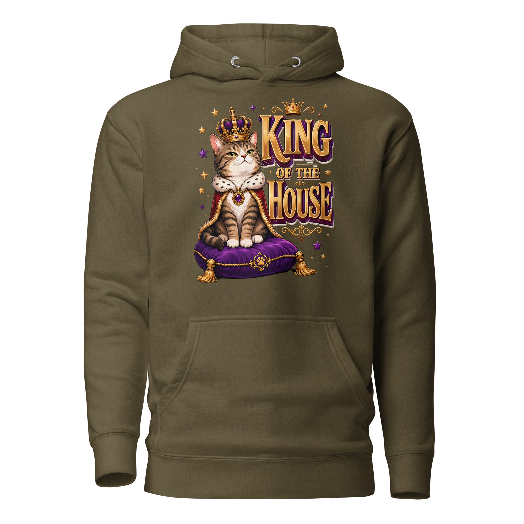 Elite King Of The House - Premium Luxury Hoodie for Cat Lovers by printfluence.net