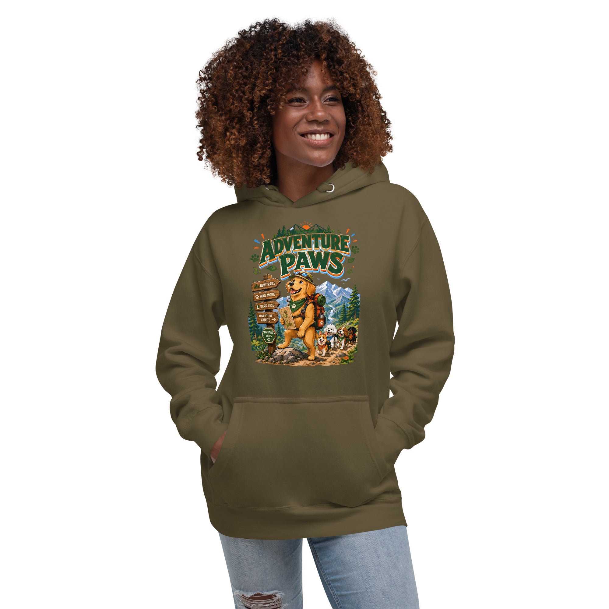 Elite Adventure Paws - Premium Luxury Hiking Hoodie for Dog Lovers by printfluence.net