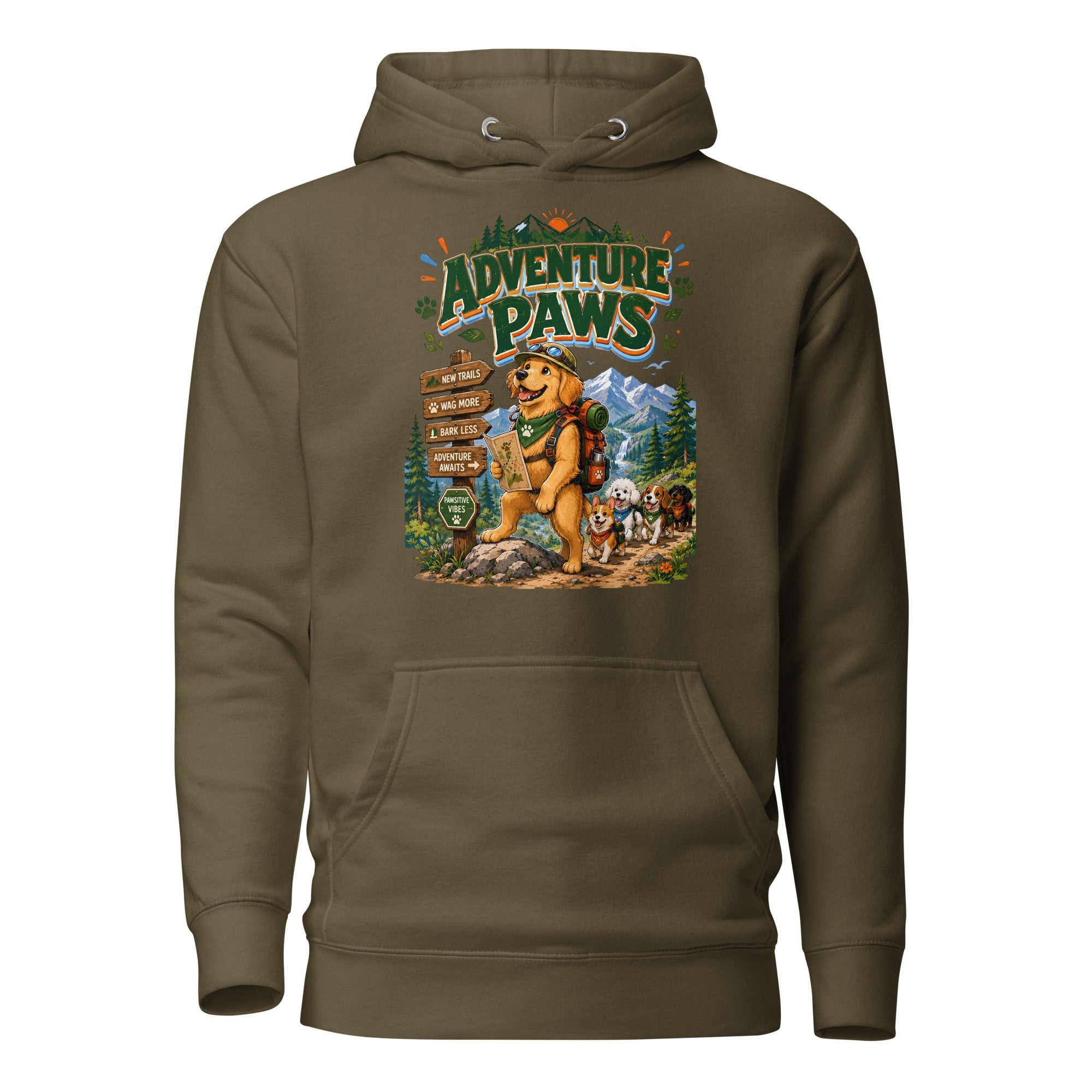 Elite Adventure Paws - Premium Luxury Hiking Hoodie for Dog Lovers by printfluence.net