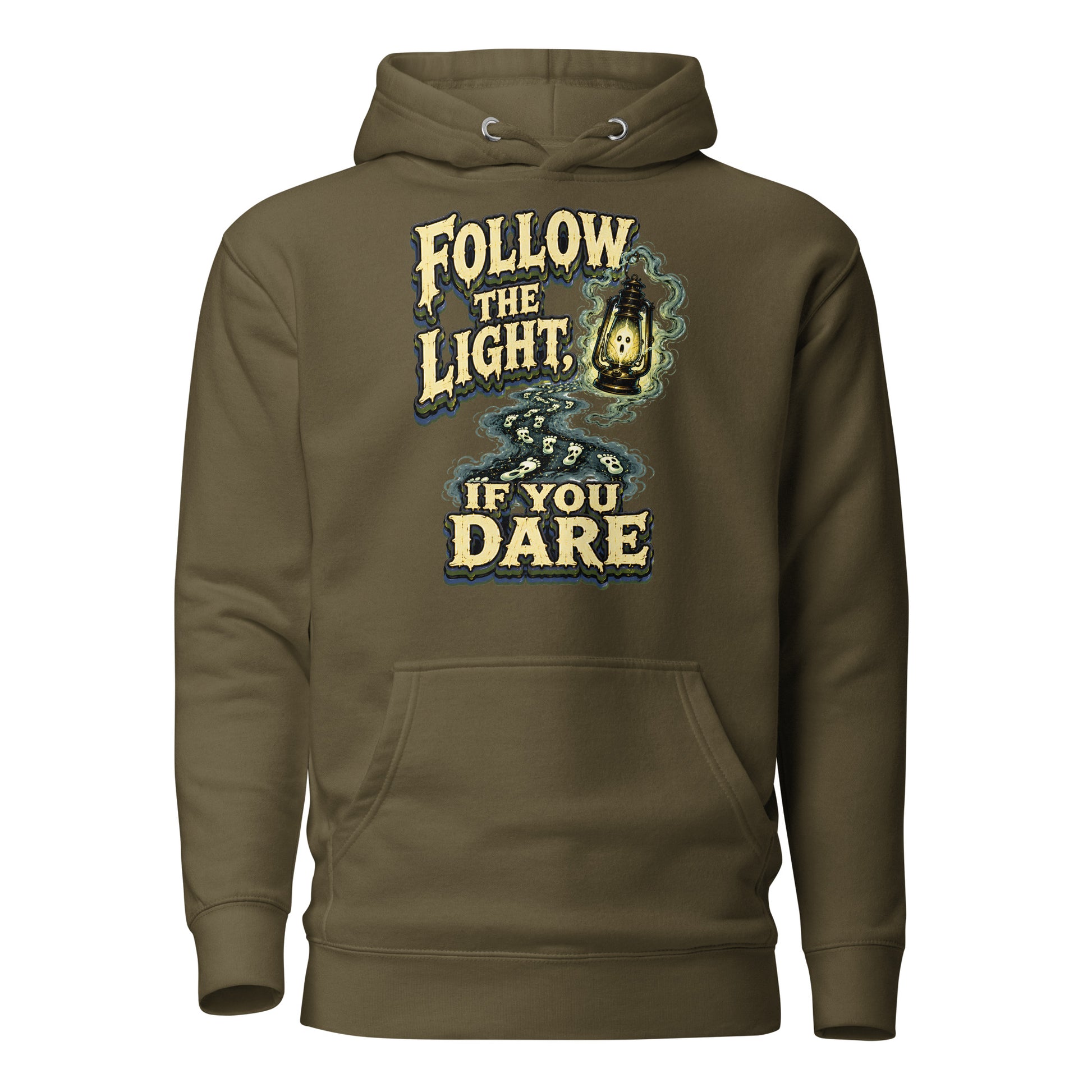 Follow The Light | Premium Horror Mystery Unisex Hoodie by printfluence.net