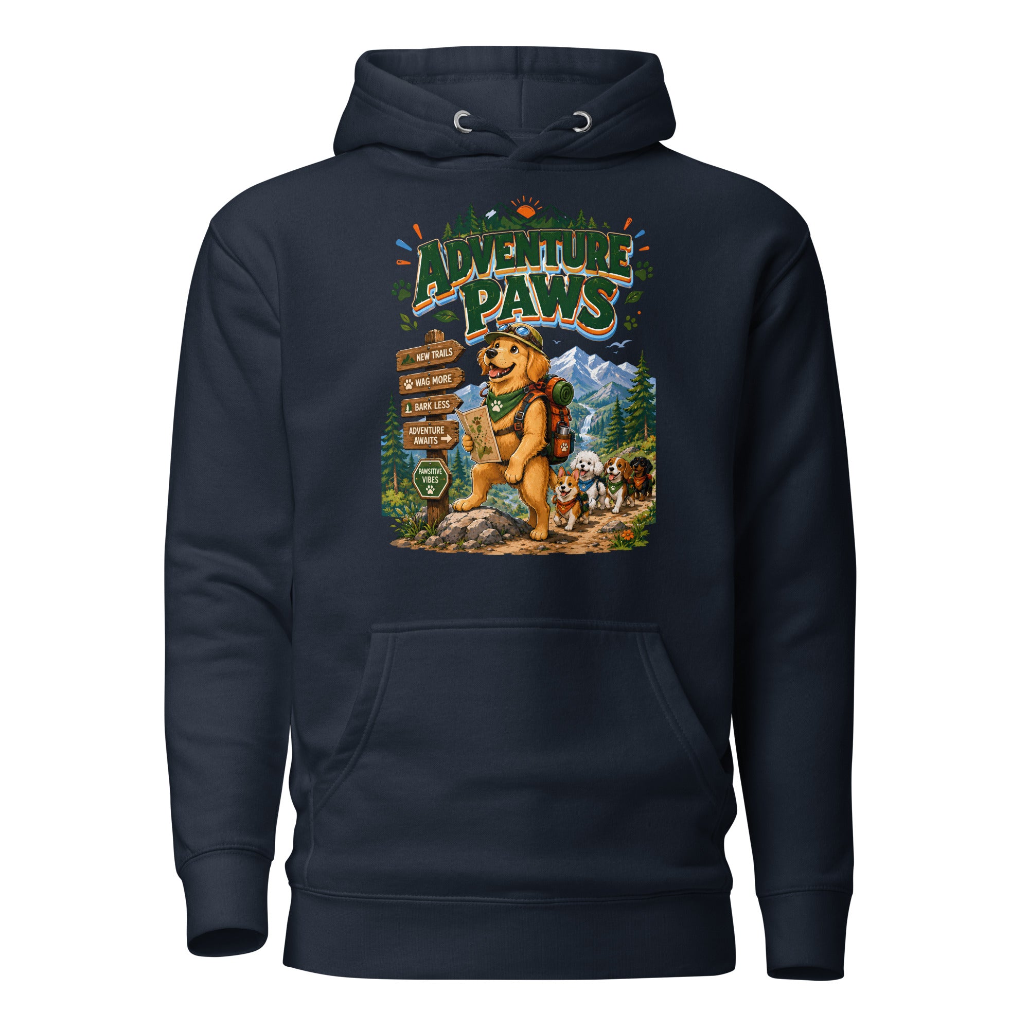 Elite Adventure Paws - Premium Luxury Hiking Hoodie for Dog Lovers by printfluence.net