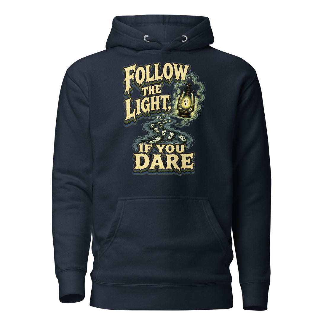 Follow The Light | Premium Horror Mystery Unisex Hoodie by printfluence.net