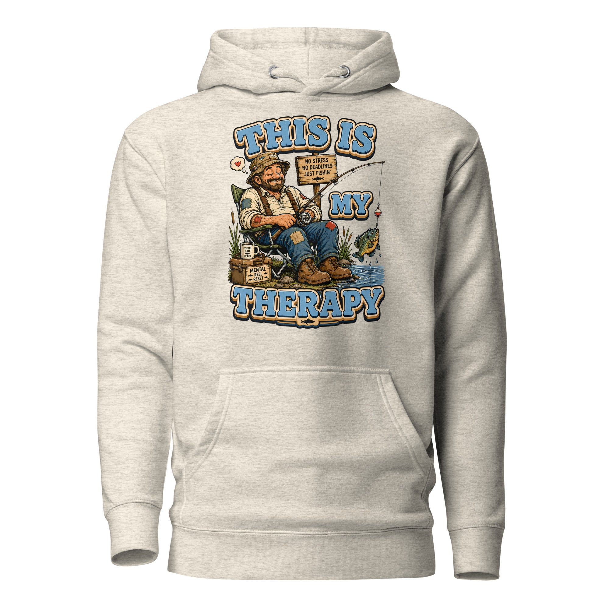 Fishing Is My Therapy - Ultimate Relaxation Unisex Hoodie by printfluence.net