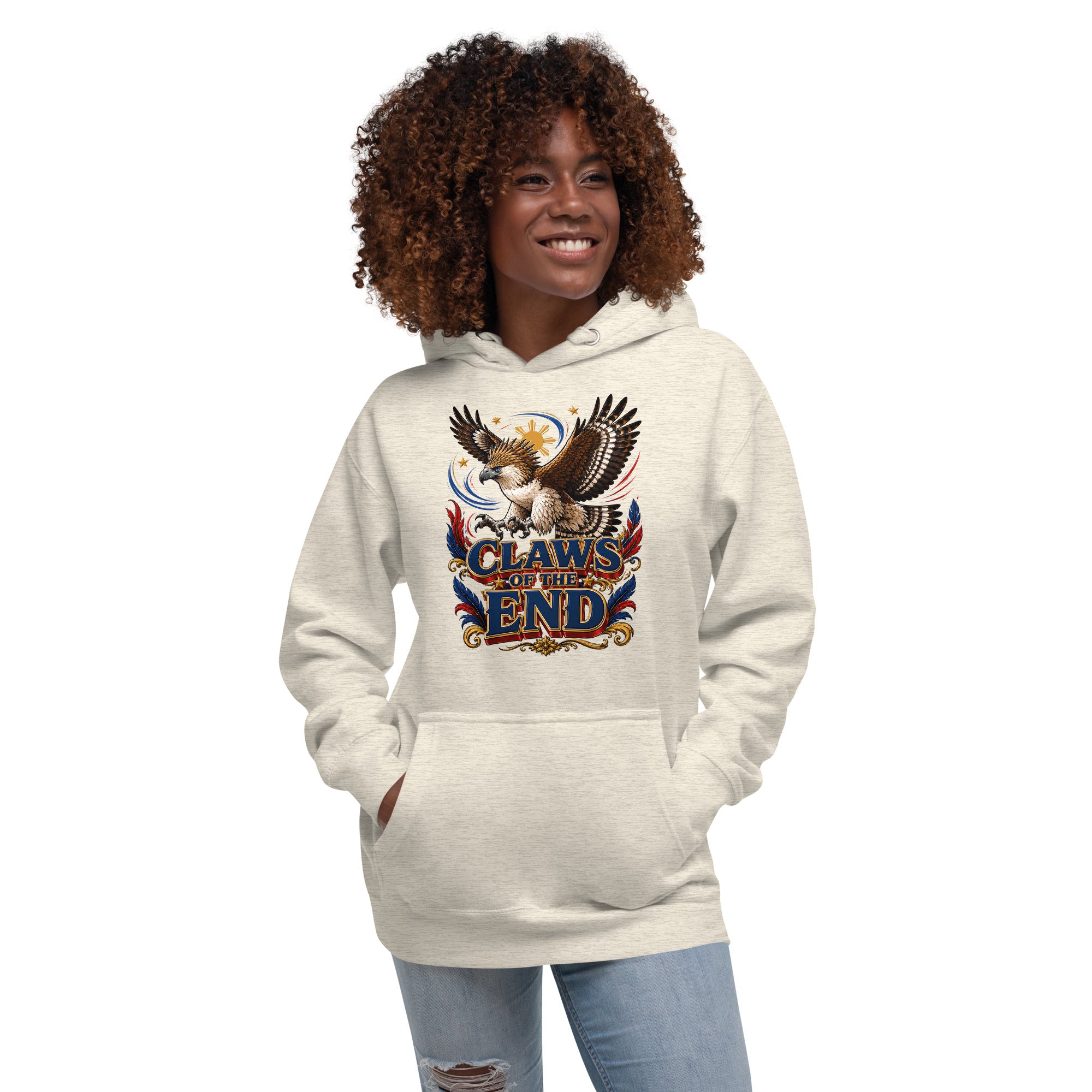 Philippine Eagle Claws Of The End Unisex Hoodie by printfluence.net