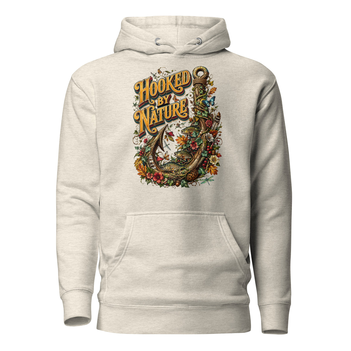 Fishing Lovers | Unisex Premium Pullover Hoodie — Hooked By Nature by printfluence