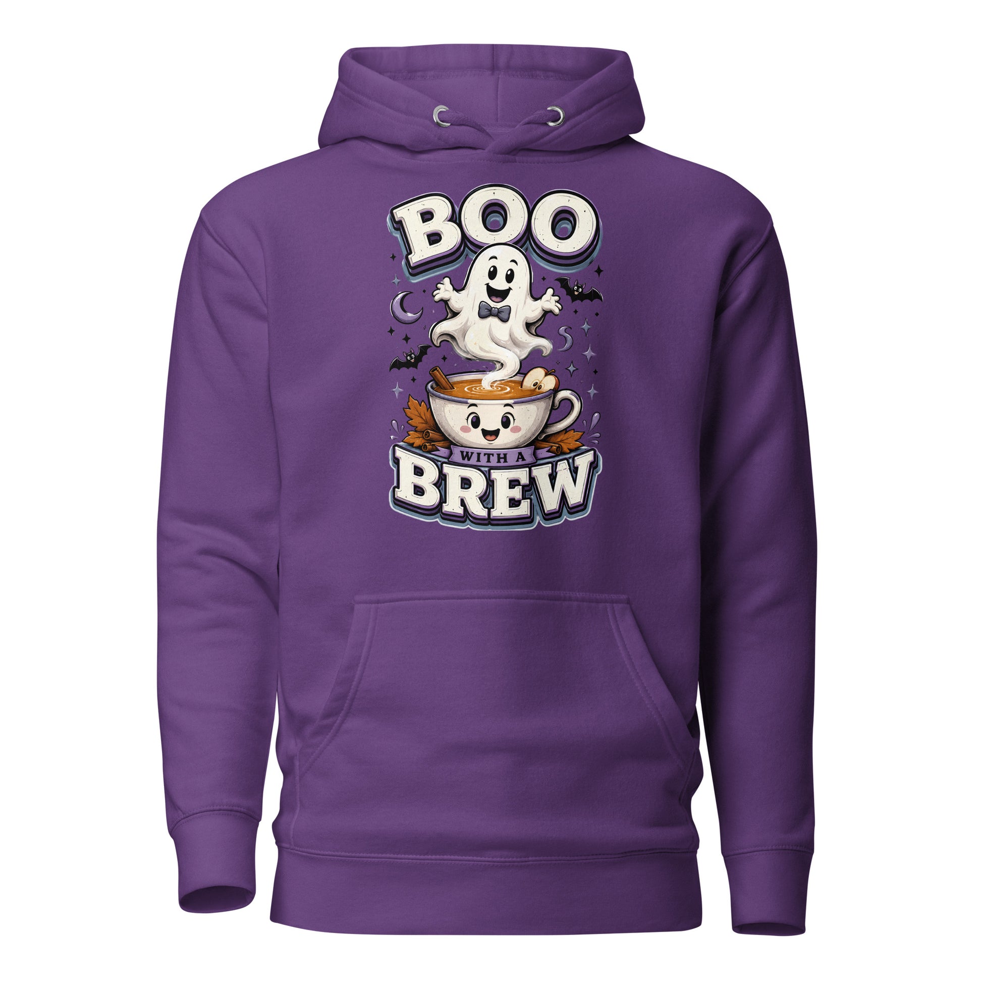 Boo With A Brew Cozy Horror Mystery Unisex Hoodie by printfluence.net