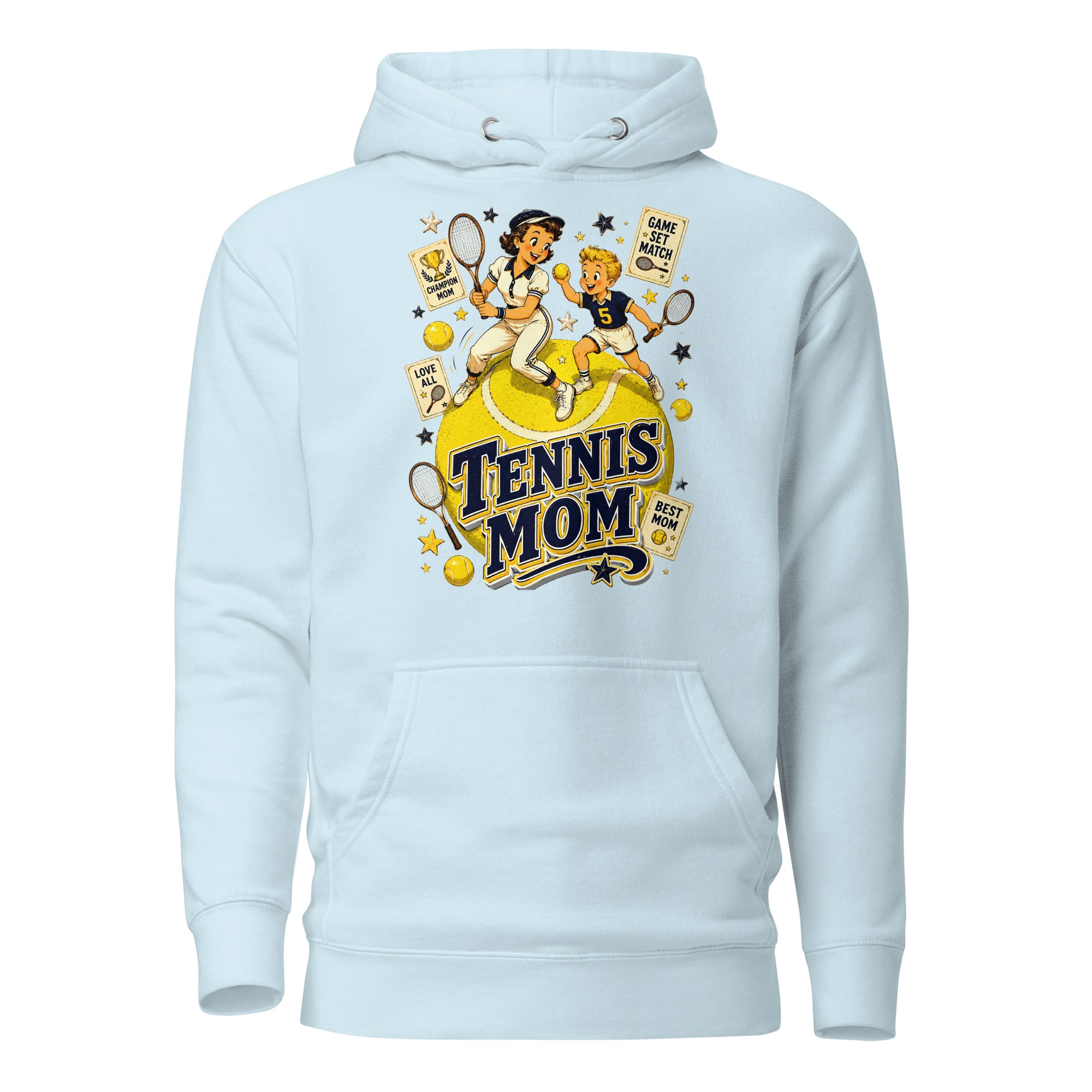 Unisex Hoodie - Elite Tennis Mom Champion - Premium Mother's Day by printfluence.net