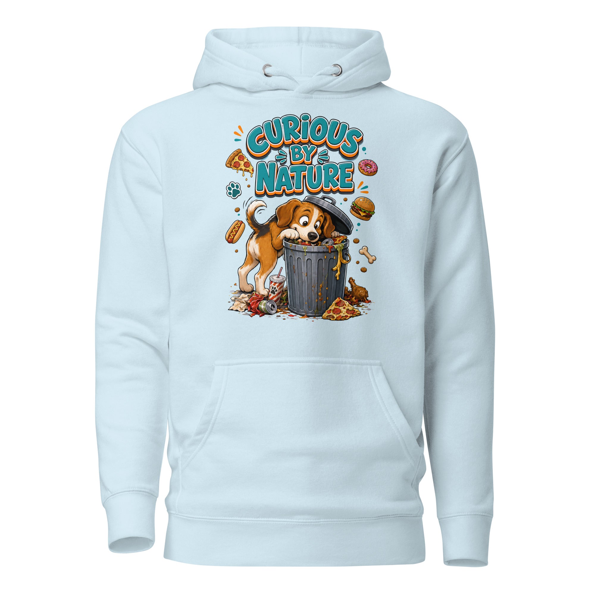 Elite Curious By Nature - Premium Luxury Beagle Dog Lovers Hoodie by printfluence.net