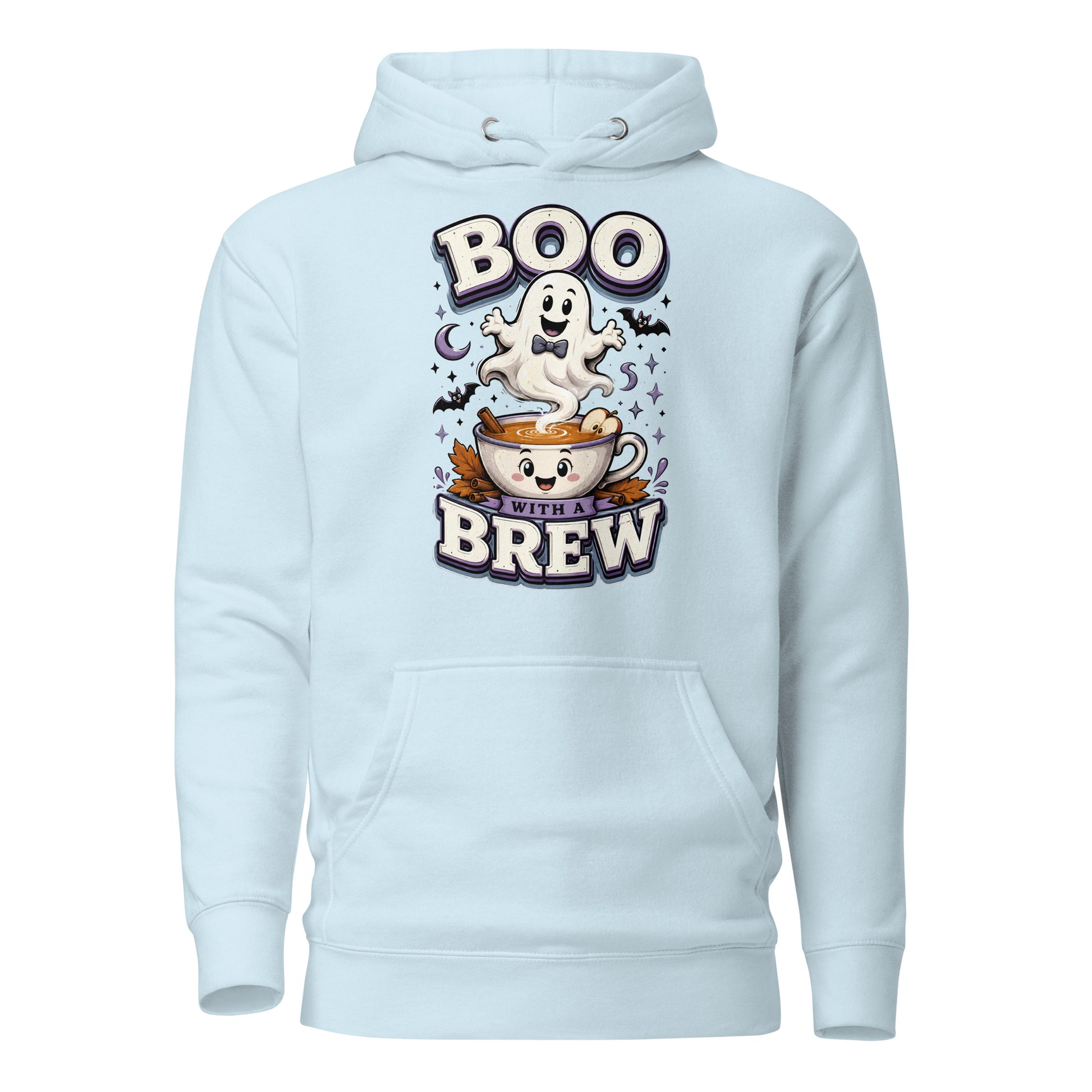 Boo With A Brew Cozy Horror Mystery Unisex Hoodie by printfluence.net