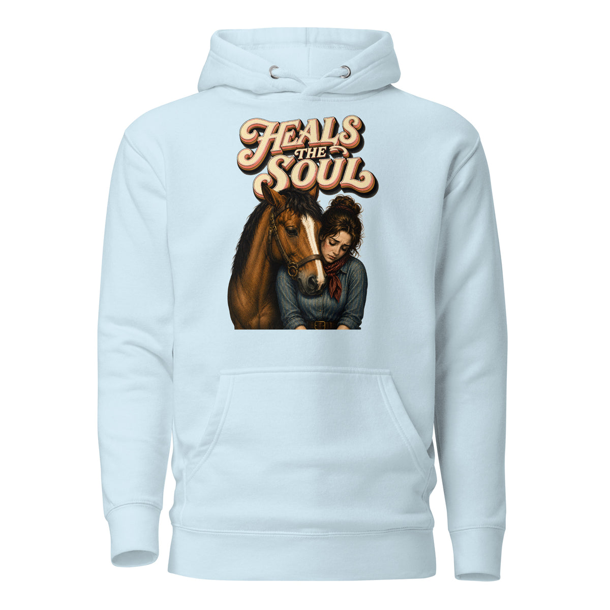 Heals The Soul Horse Classic Unisex Hoodie - Horse Lovers Edition H-1 by printfluence.net