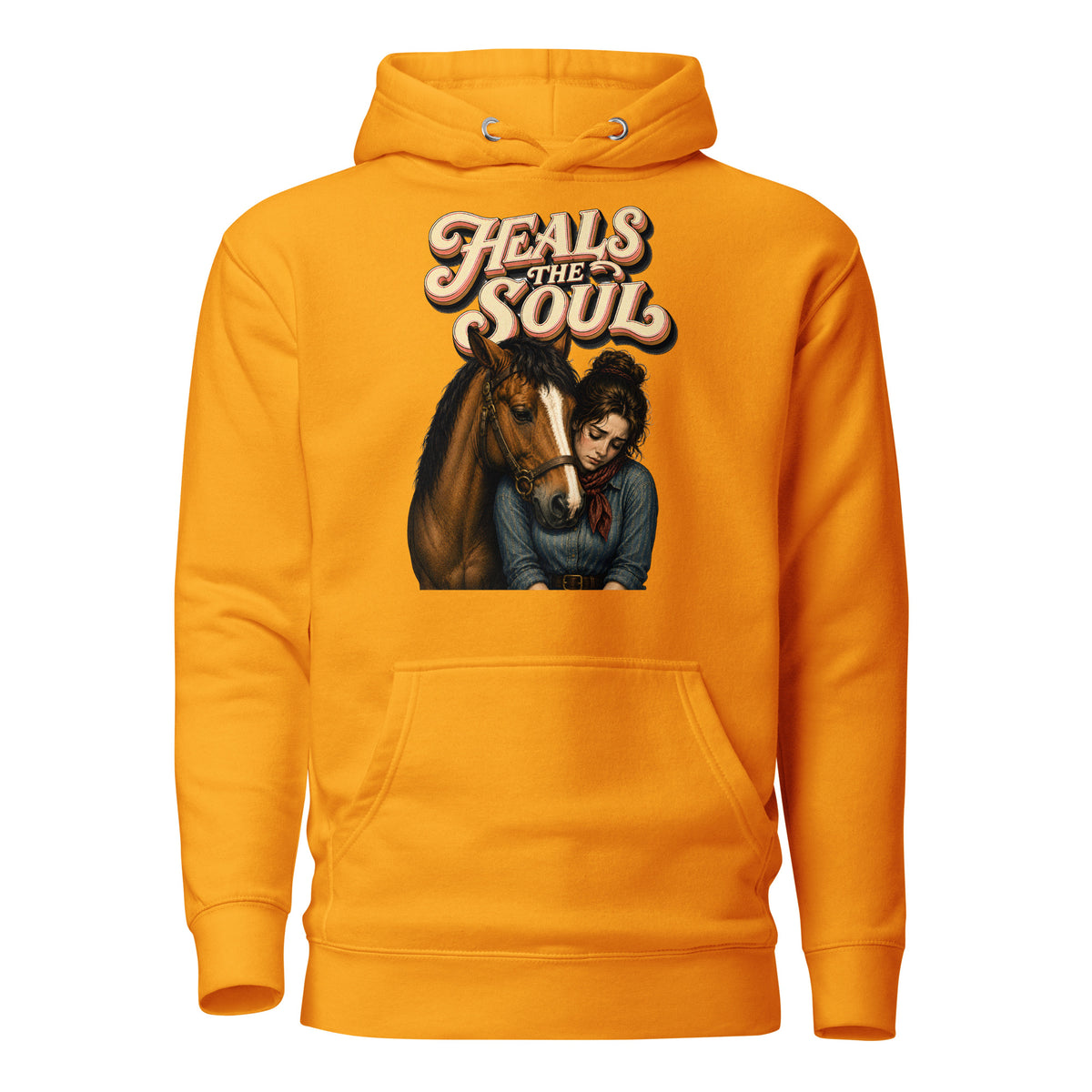 Heals The Soul Horse Classic Unisex Hoodie - Horse Lovers Edition H-1 by printfluence.net