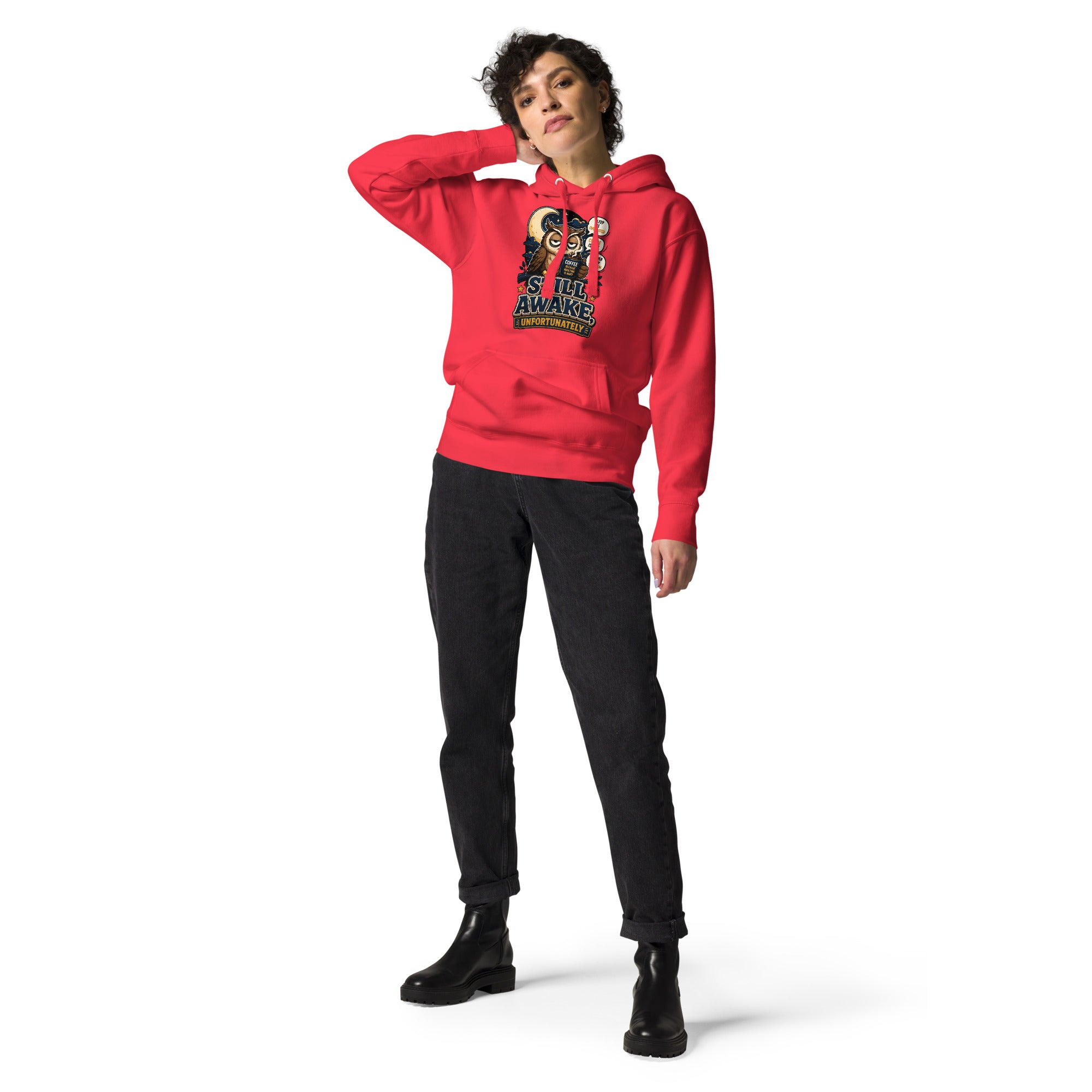 Coffee Lovers Unisex Classic Hoodie - Still Awake, Unfortunately! by printfluence.net