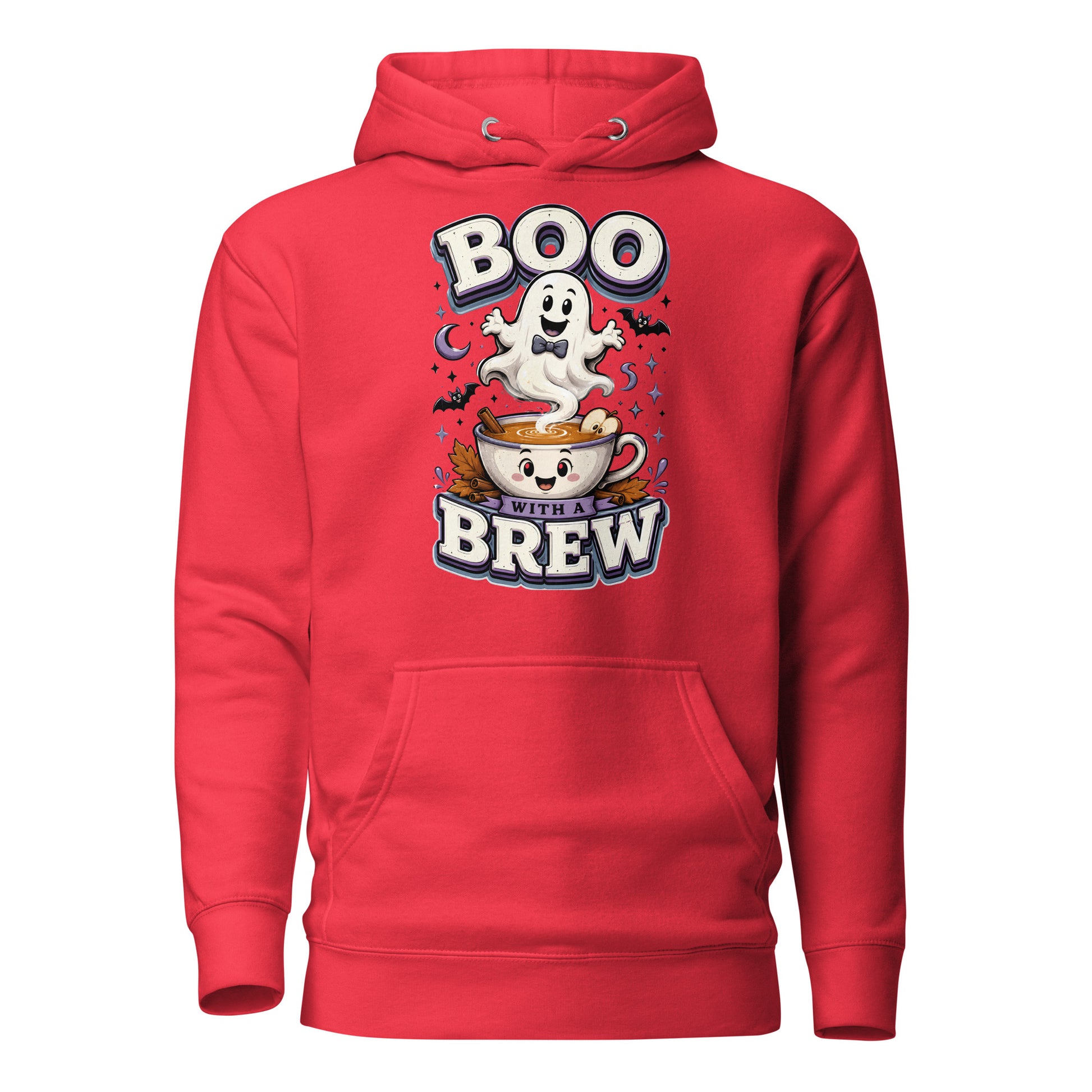 Boo With A Brew Cozy Horror Mystery Unisex Hoodie by printfluence.net