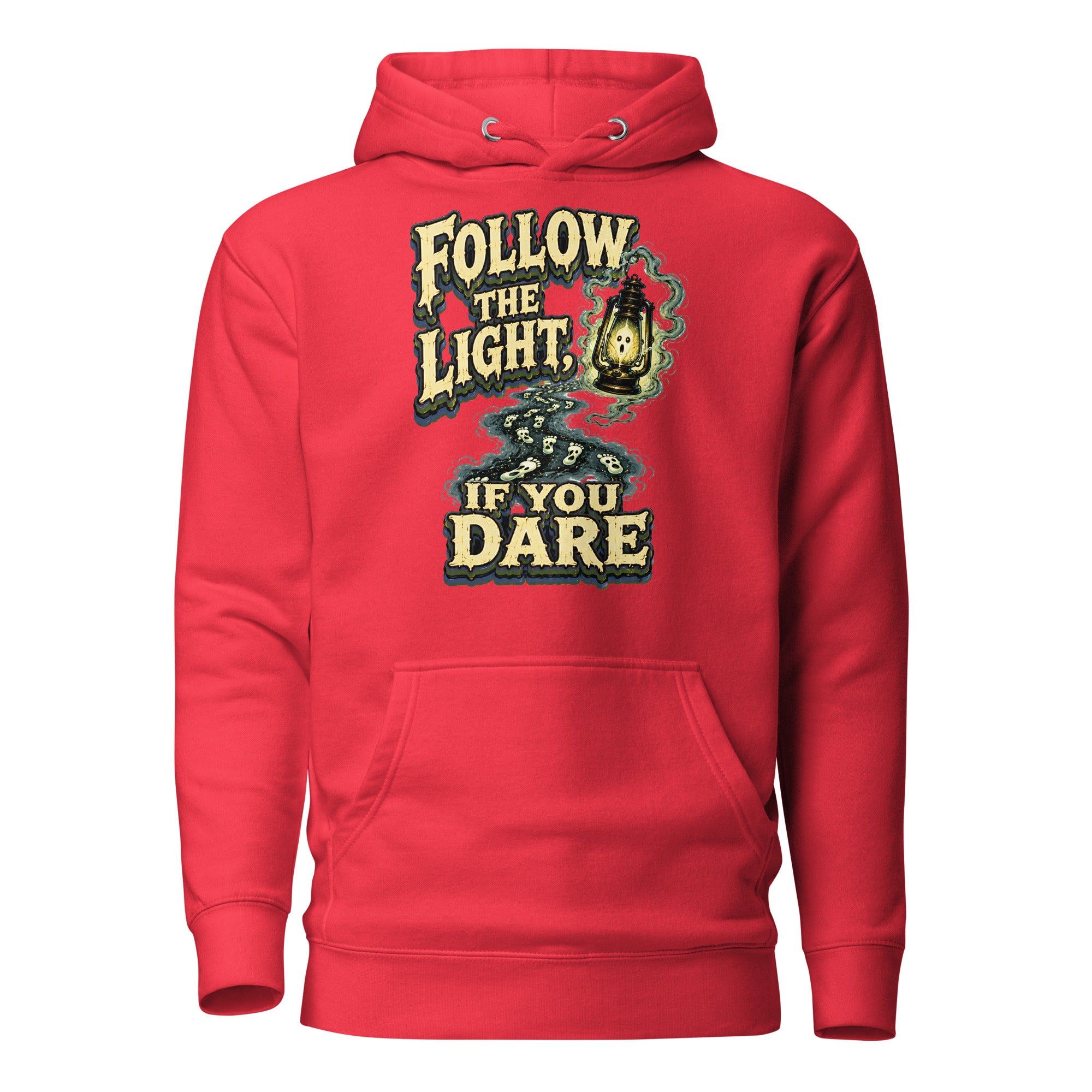 Follow The Light | Premium Horror Mystery Unisex Hoodie by printfluence.net