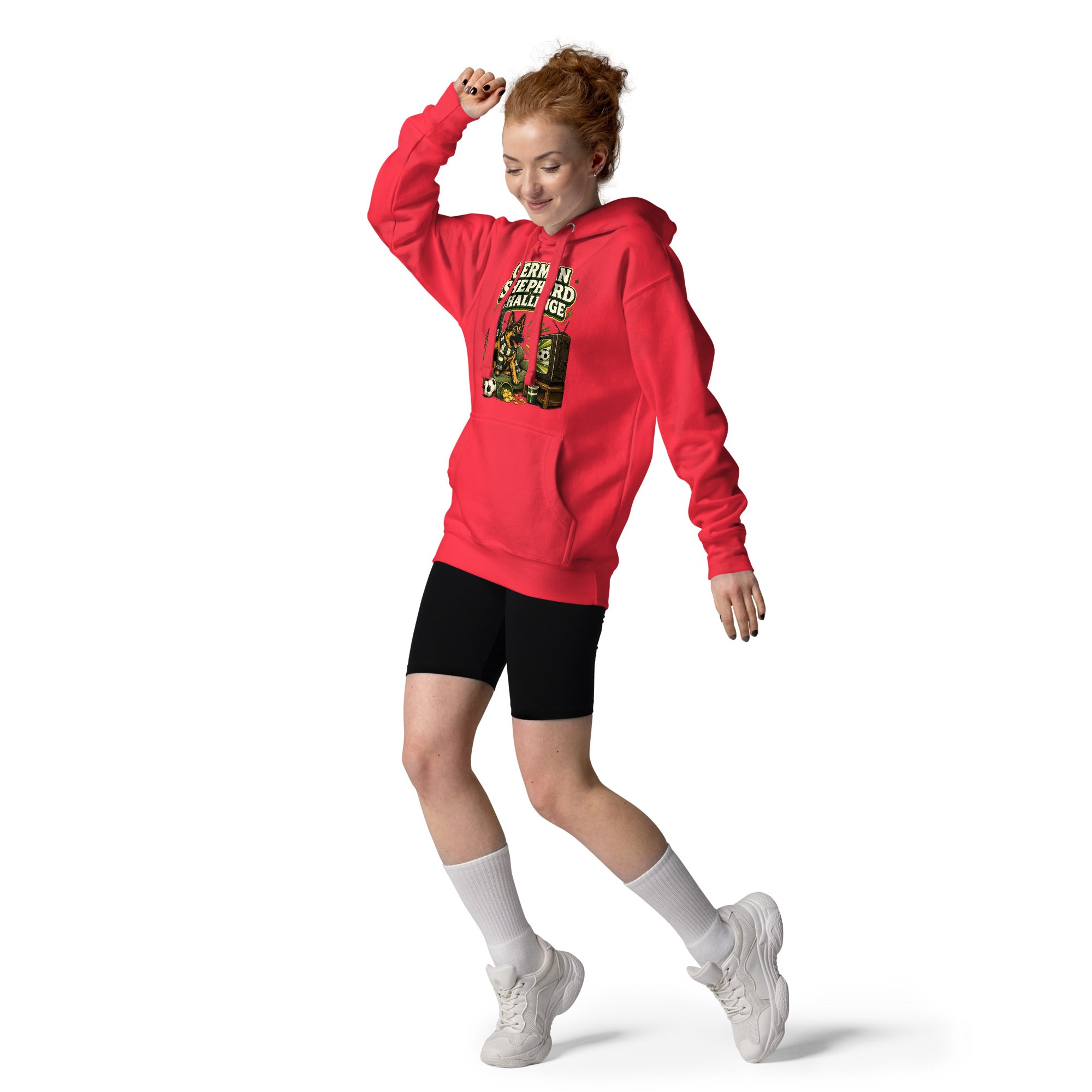 German Shepherd Challenge Game Day Unisex Hoodie by printfluence.net