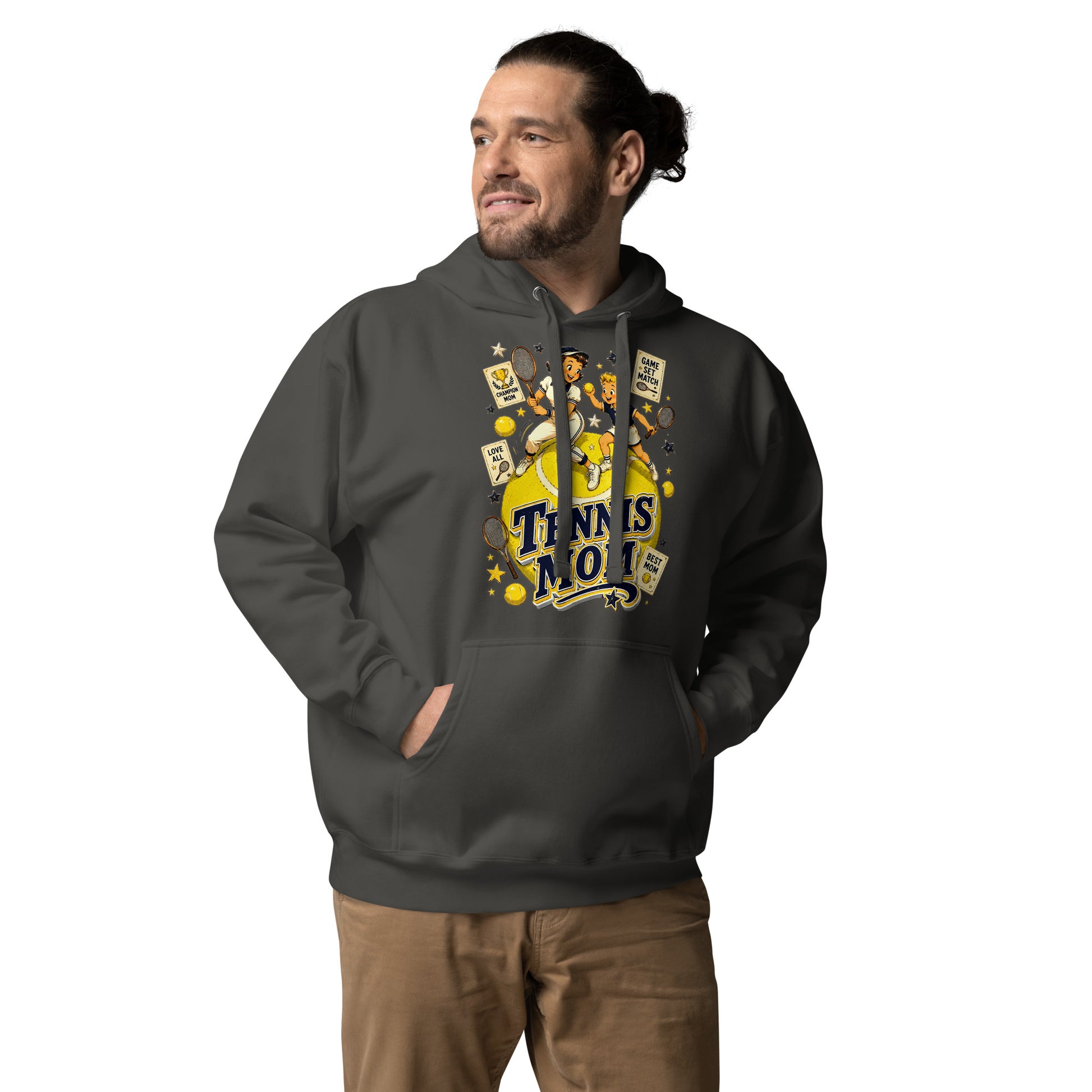 Unisex Hoodie - Elite Tennis Mom Champion - Premium Mother's Day by printfluence.net