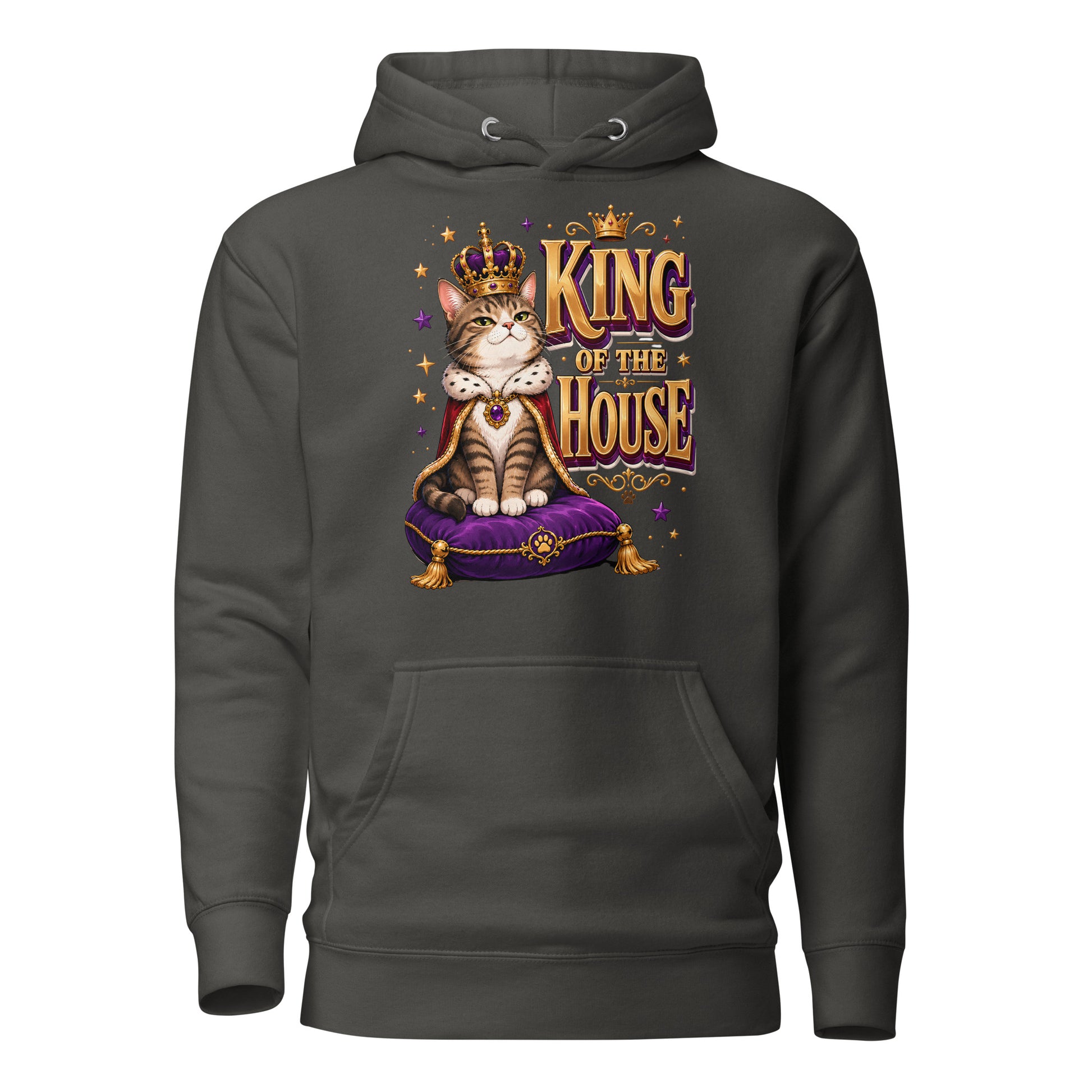 Elite King Of The House - Premium Luxury Hoodie for Cat Lovers by printfluence.net