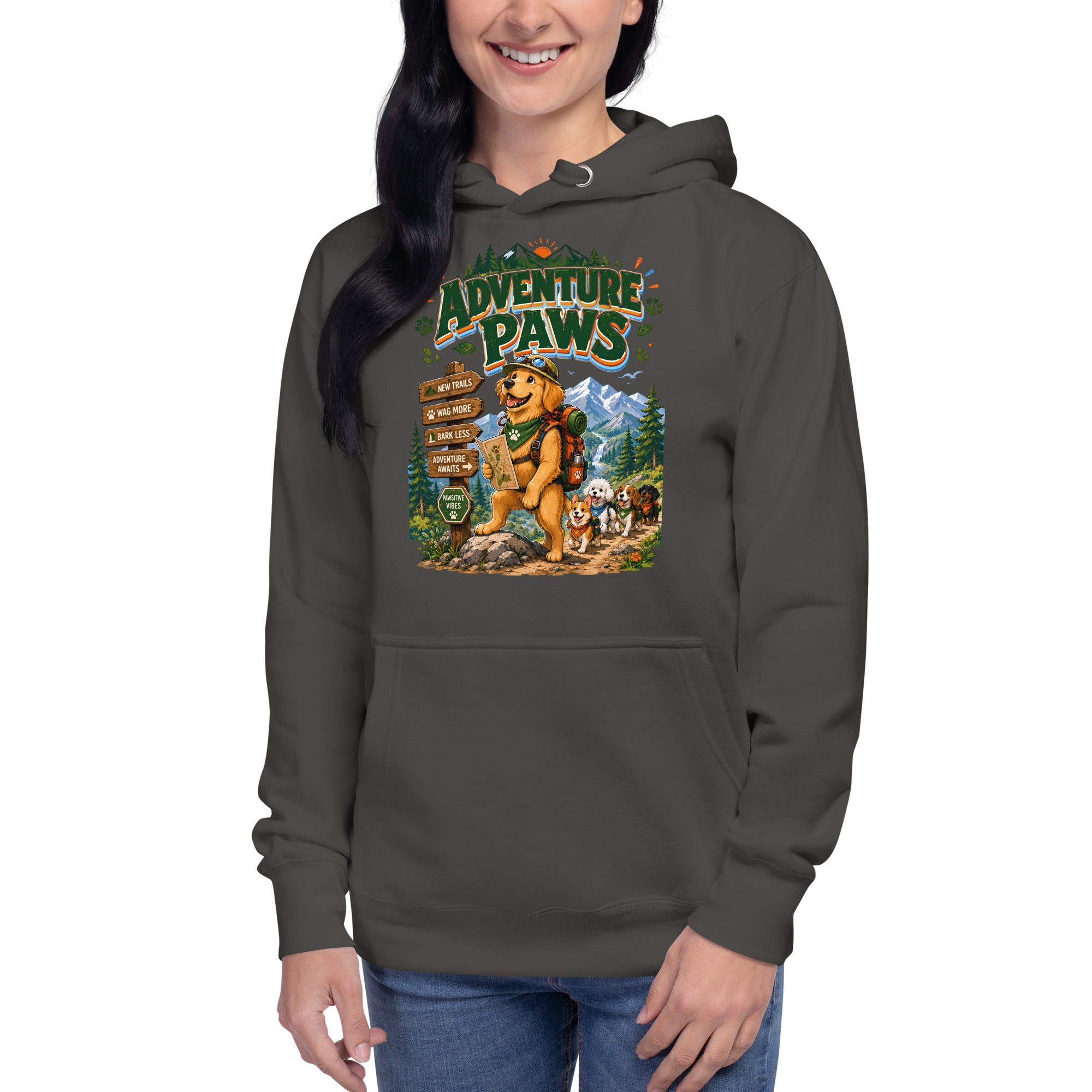Elite Adventure Paws - Premium Luxury Hiking Hoodie for Dog Lovers by printfluence.net