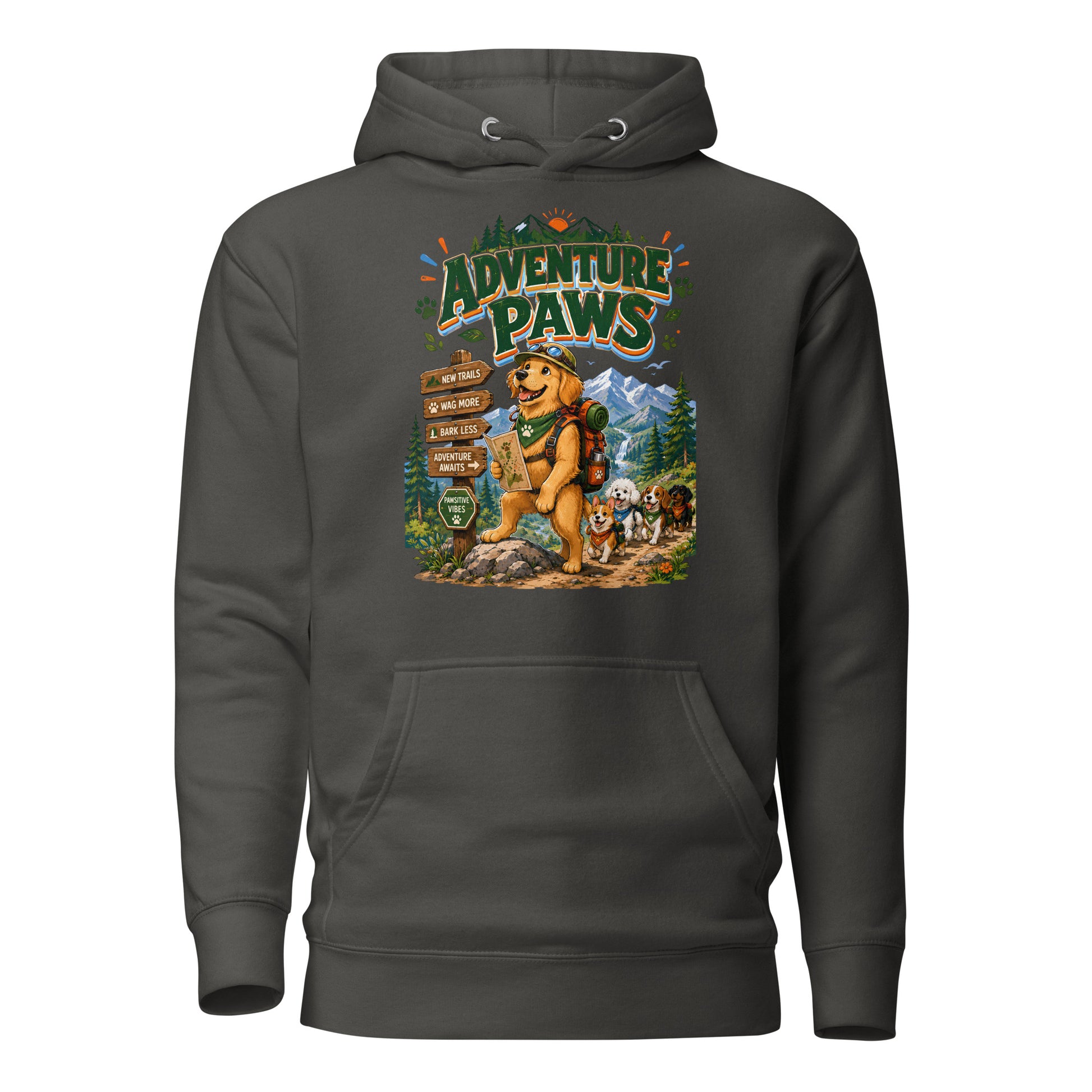 Elite Adventure Paws - Premium Luxury Hiking Hoodie for Dog Lovers by printfluence.net