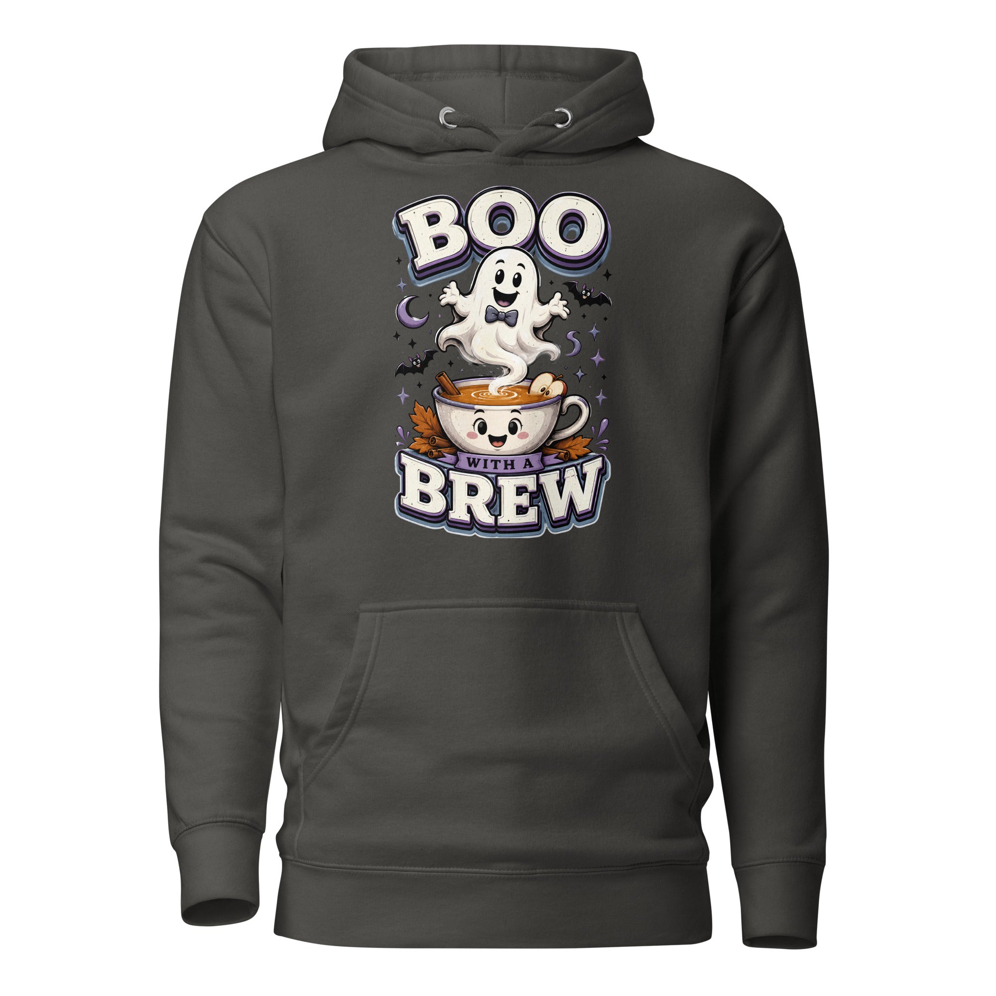 Boo With A Brew Cozy Horror Mystery Unisex Hoodie by printfluence.net