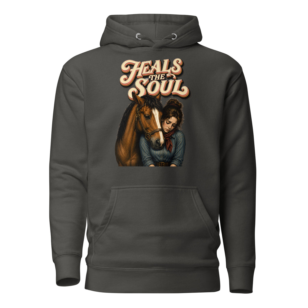 Heals The Soul Horse Classic Unisex Hoodie - Horse Lovers Edition H-1 by printfluence.net