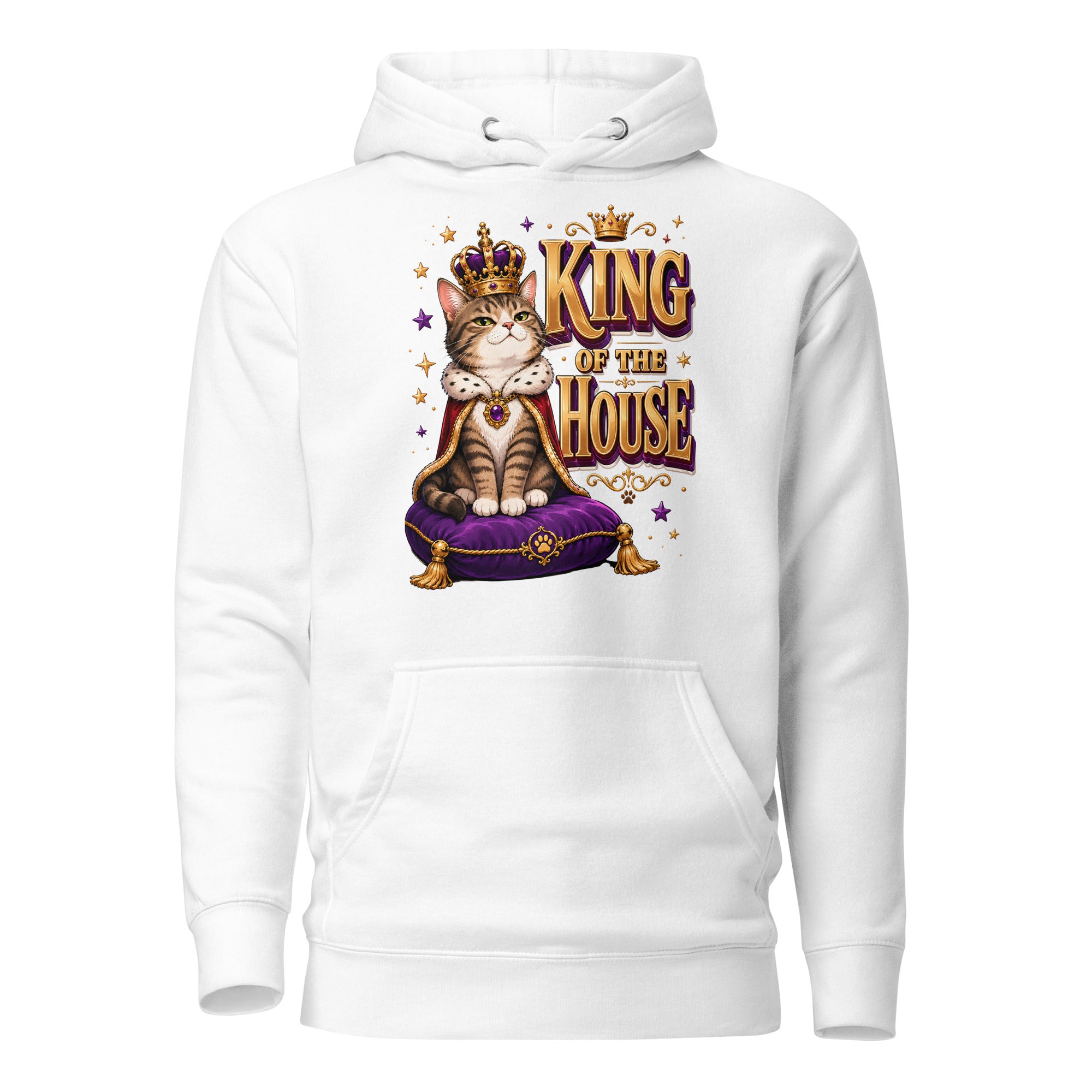 Elite King Of The House - Premium Luxury Hoodie for Cat Lovers by printfluence.net