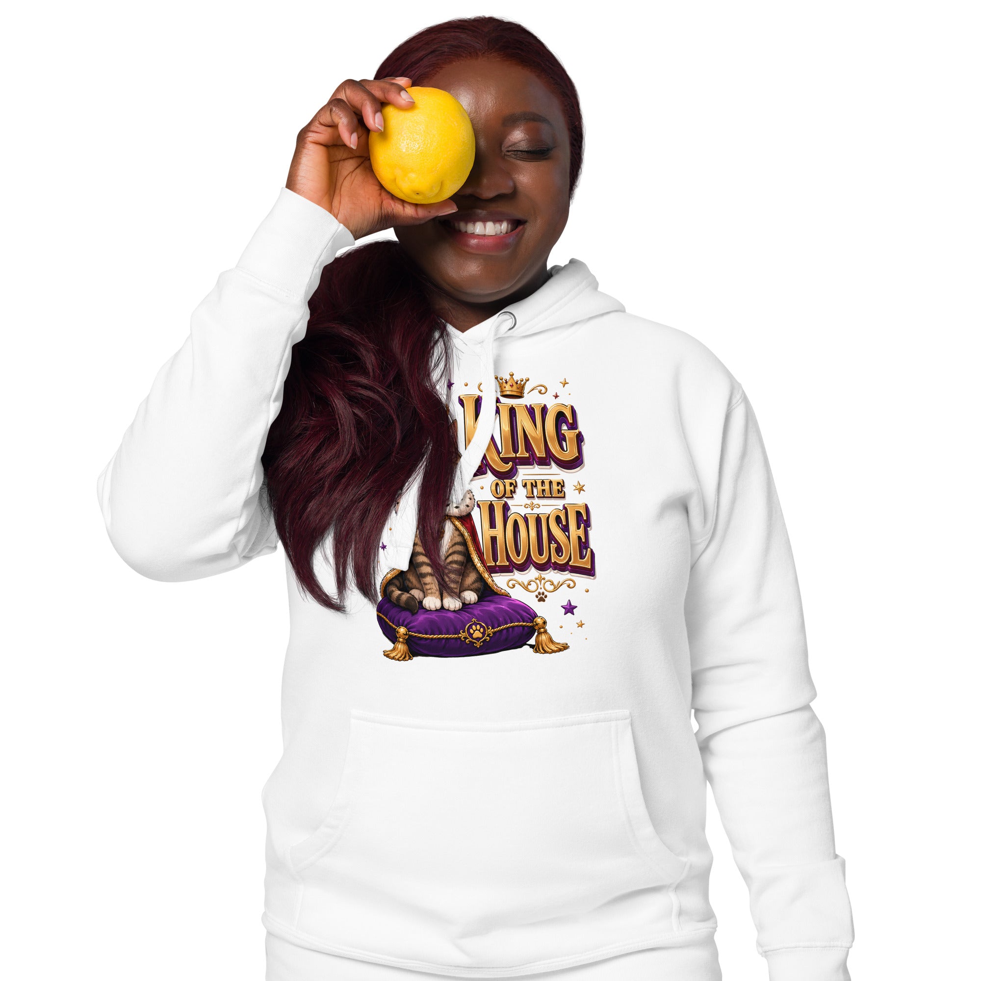 Elite King Of The House - Premium Luxury Hoodie for Cat Lovers by printfluence.net